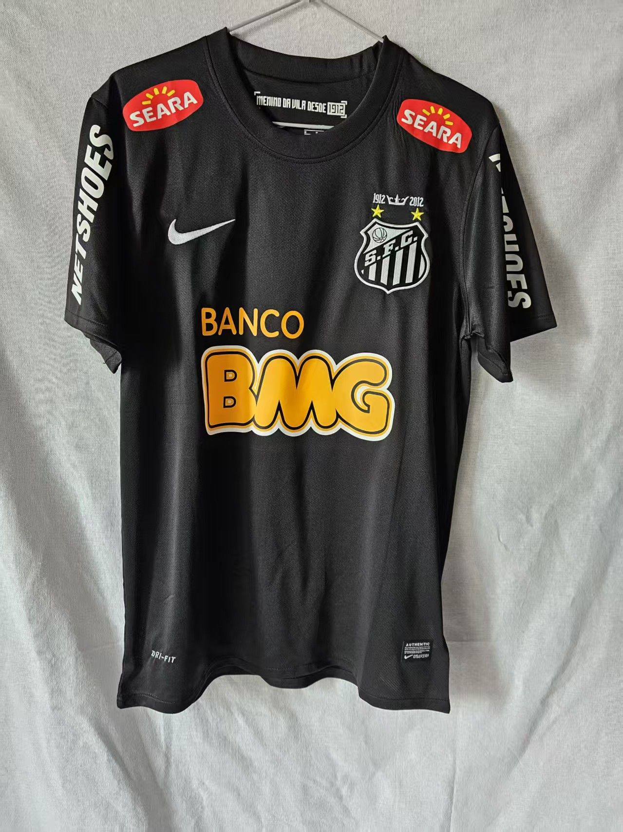 Other Vintage Santos FC 11 Neymar Jersey Black Size US XL / EU 56 / 4 - 1 Thumbnail