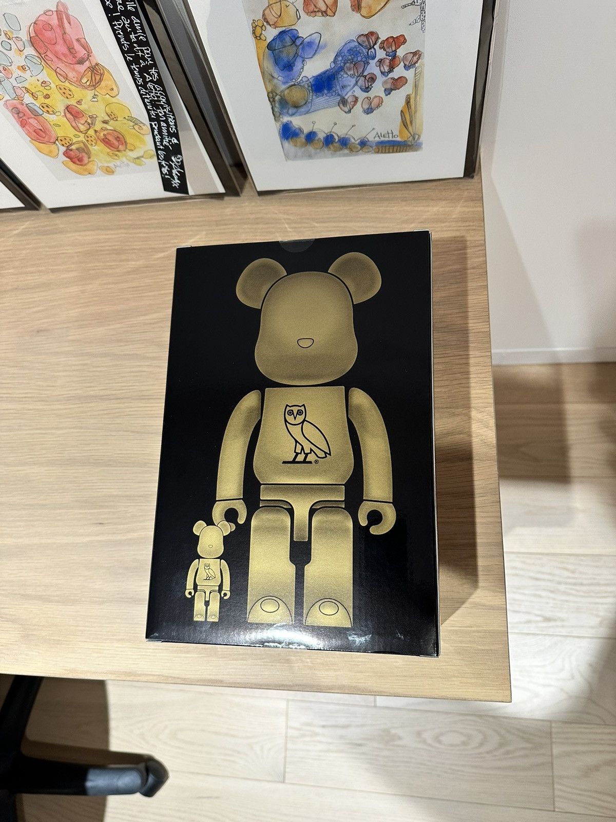 Bearbrick x OVO 100% & 400% Set Gold