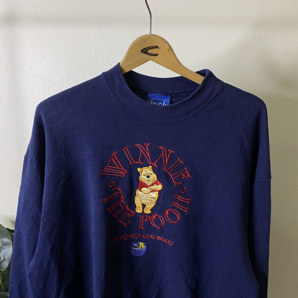 Vintage 1990s Disney Winnie The Pooh Embroidery Crewneck Sweatshirt Size US L / EU 52-54 / 3 - 2 Thumbnail