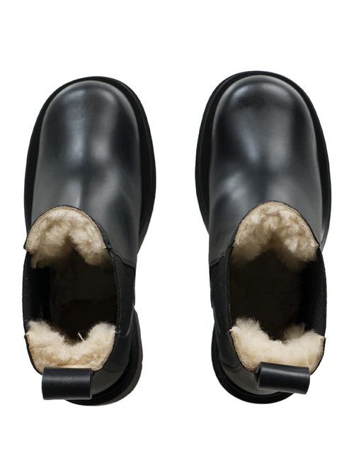 Bottega Veneta o1n1vont1224 Lug Chelsea Ankle Boots in Black Size US 11 / IT 41 - 5 Thumbnail