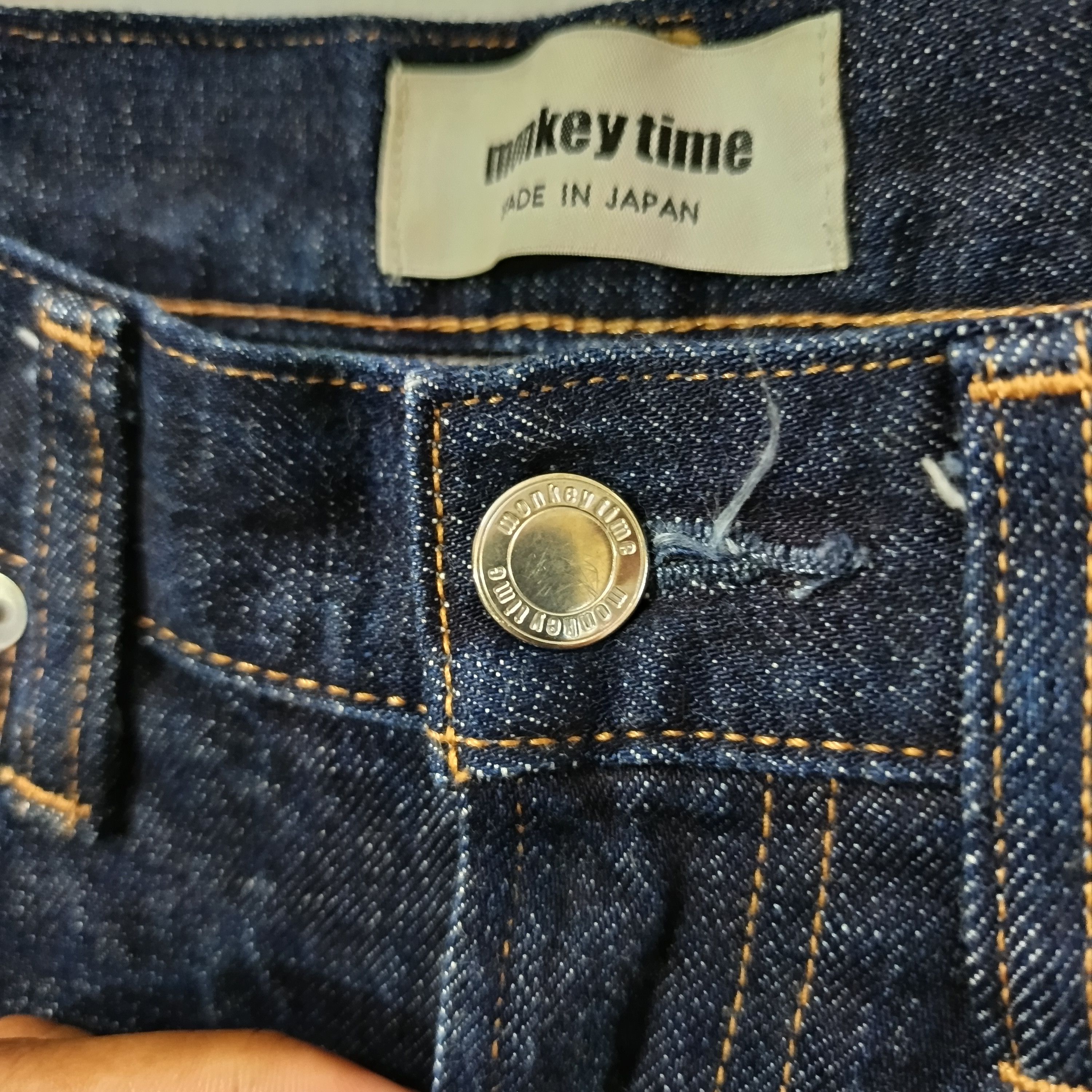 Japanese Brand × United Arrows × monkey time MONKEY TIME JAPAN SELVEDGE DENIM PANTS Size US 32 / EU 48 - 3 Thumbnail