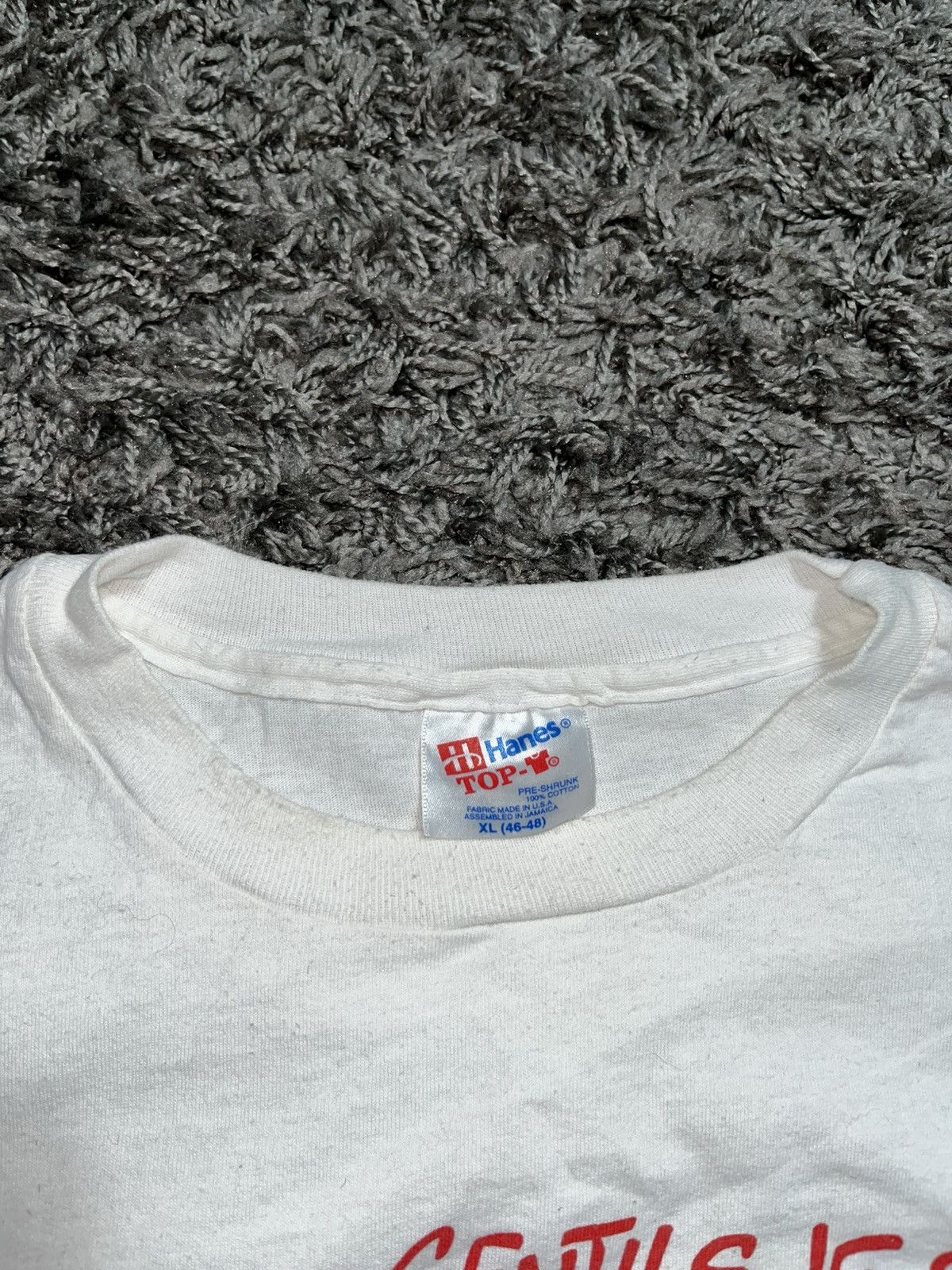 Hanes Vintage 80s Andre Franquin "Soyez Gentils" Monster T-Shirt Size US XL / EU 56 / 4 - 4 Thumbnail