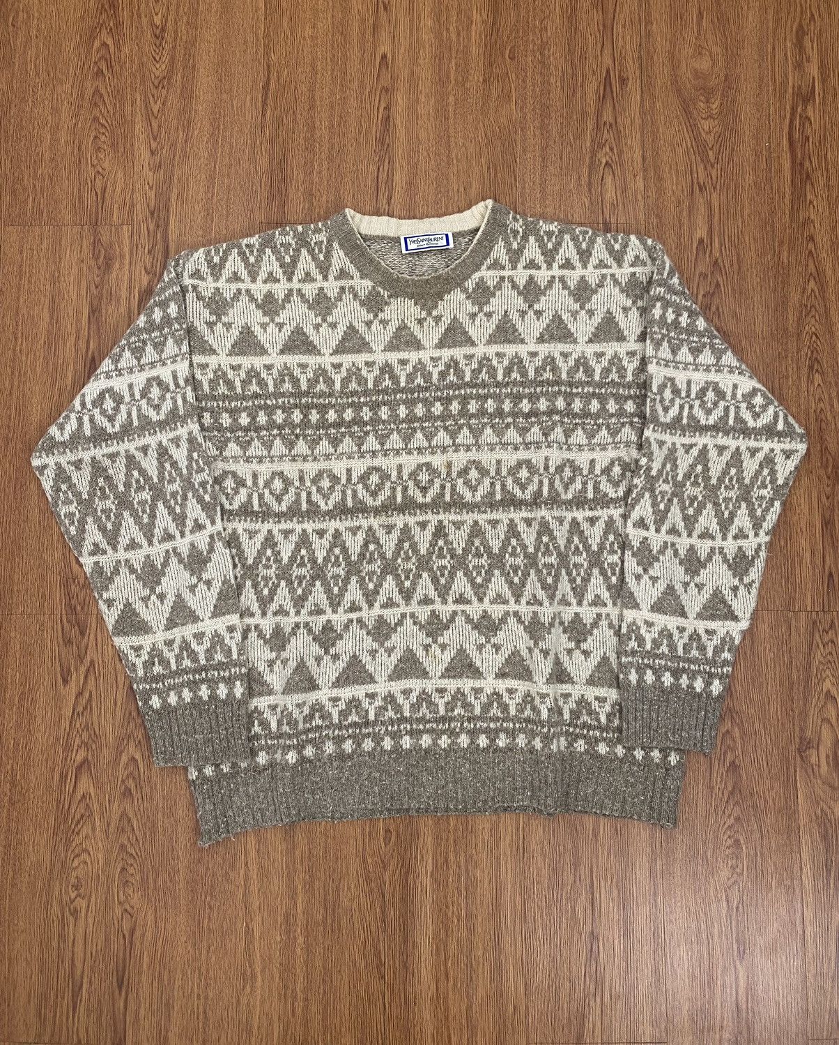 Vintage × Yves Saint Laurent Yves Saint Laurent Knit Size US L / EU 52-54 / 3 - 1 Thumbnail