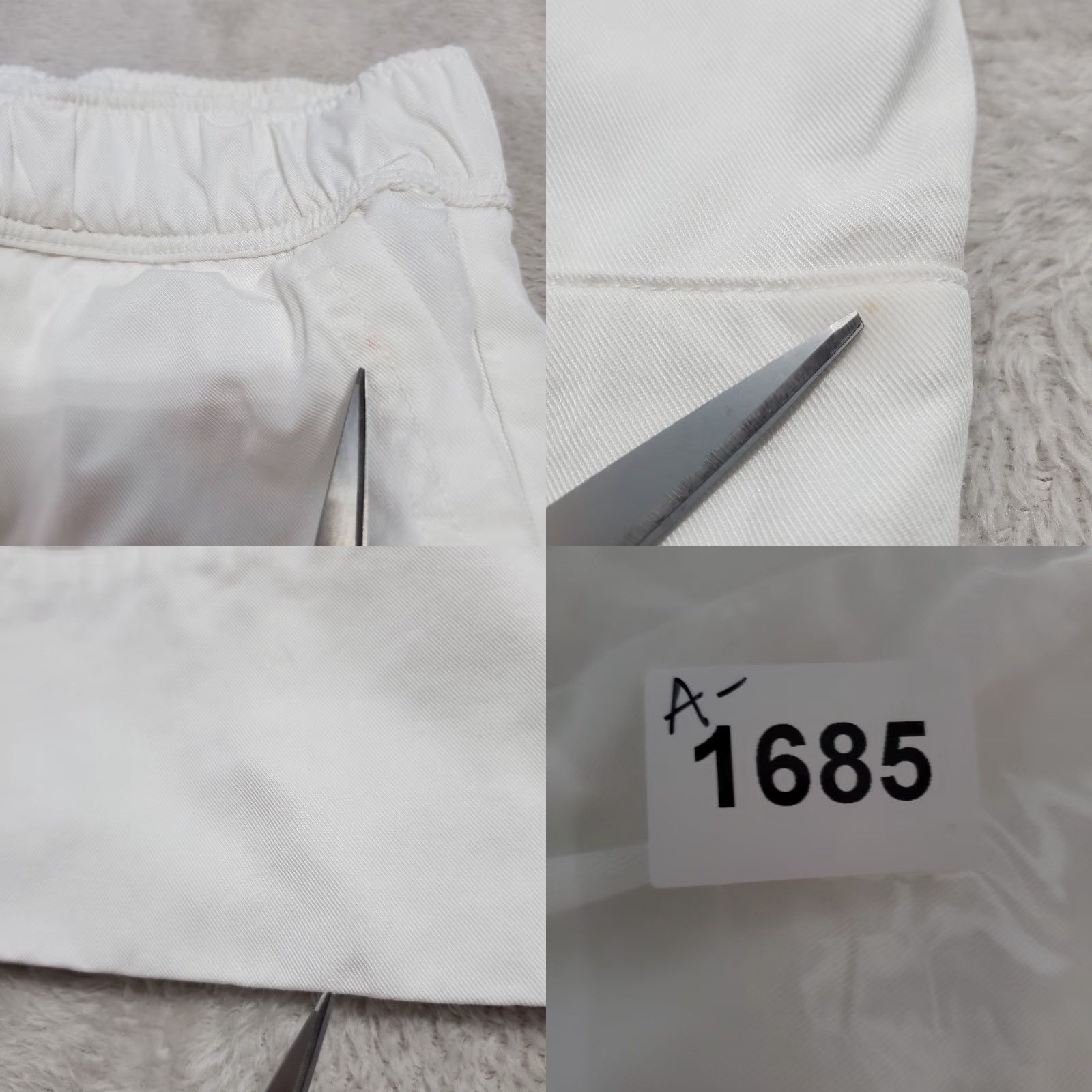 Vintage Cozy Earth Pajama Pant Women S White Pull On Wide Leg Lounge Pockets Flaw Size 28" / US 6 / IT 42 - 9 Thumbnail