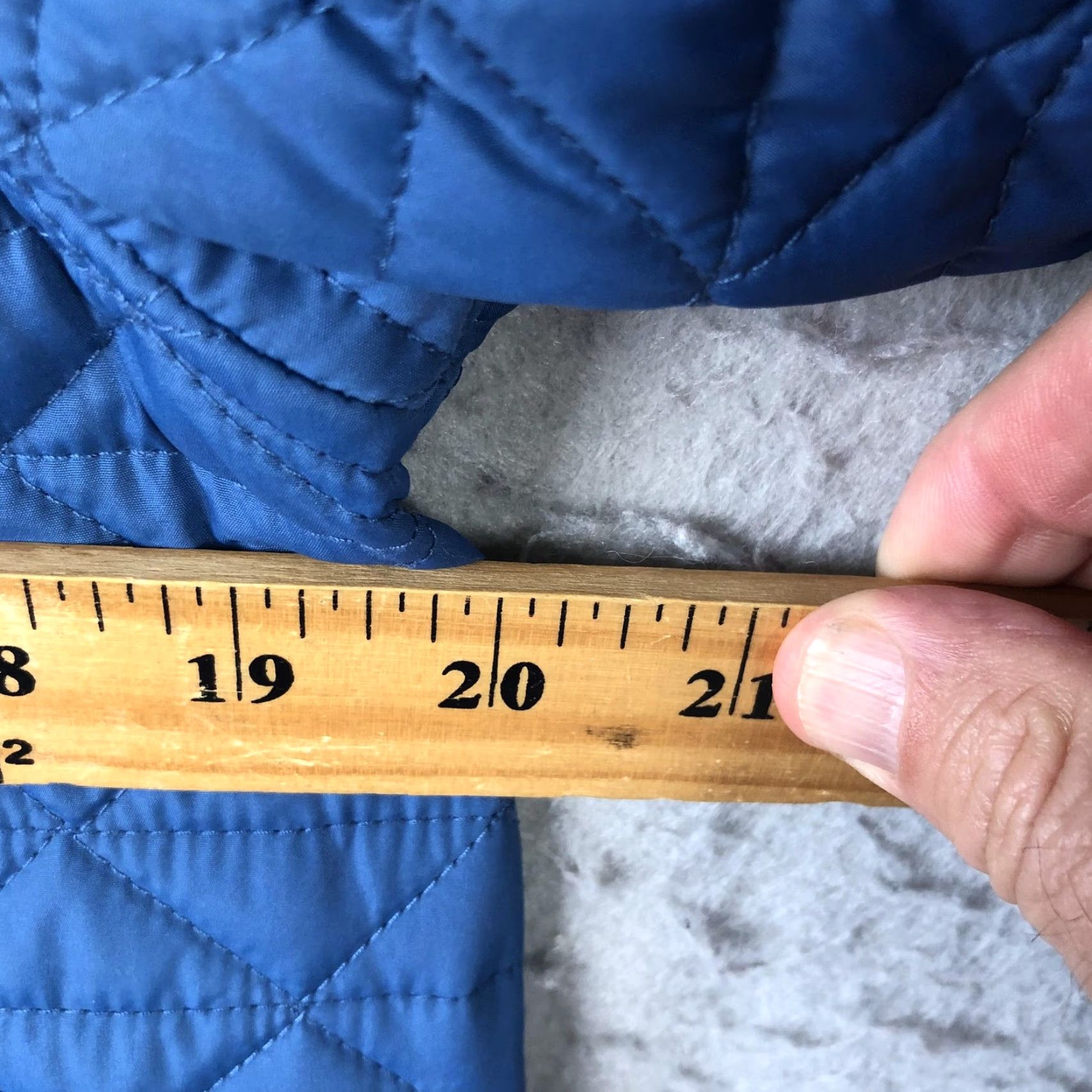 Lands' End VINTAGE Lands' End Jacket Womens S Blue Reversible Quilted Barn Coat Snap Pockets Size S / US 4 / IT 40 - 5 Thumbnail