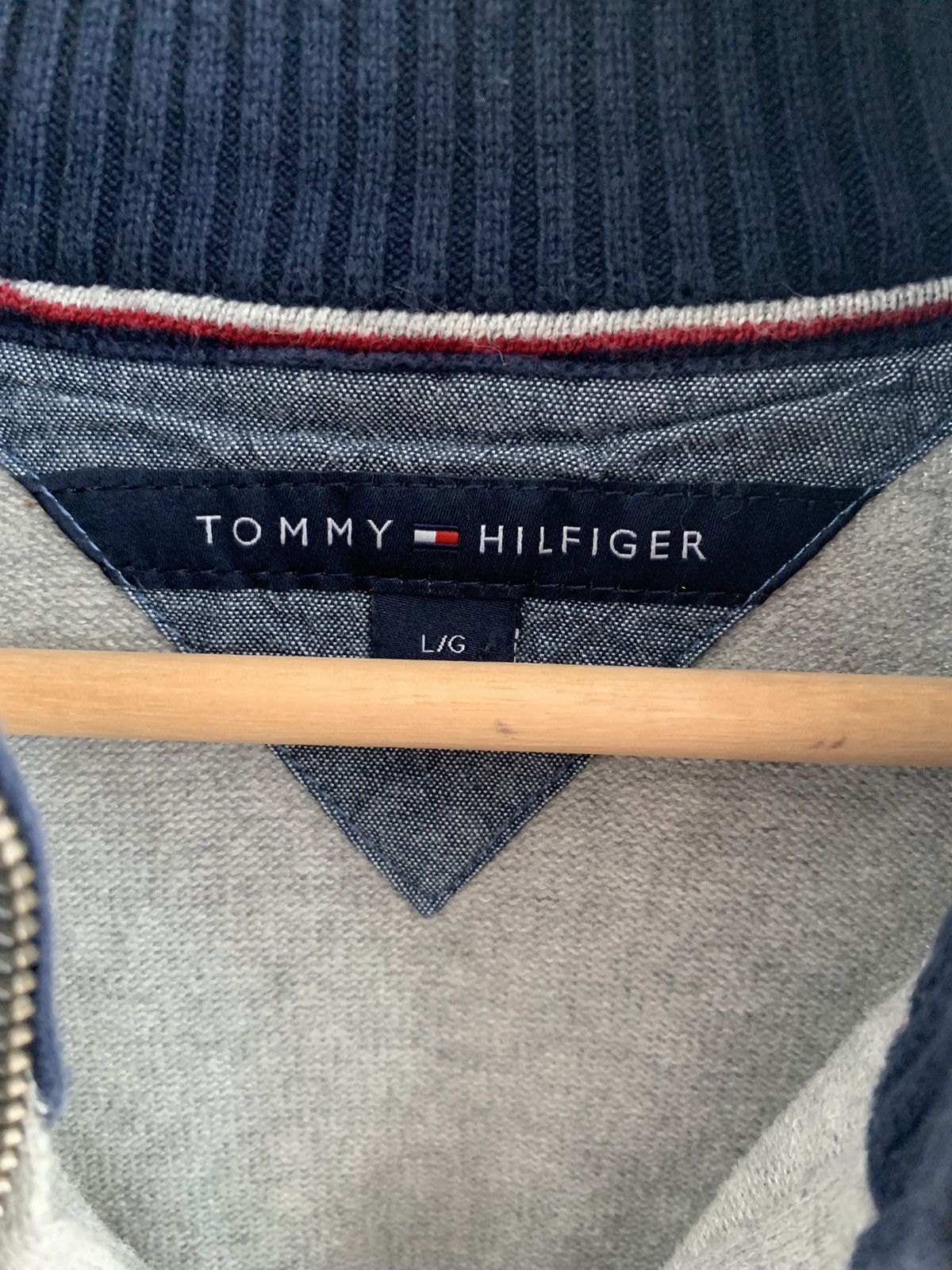 Tommy Hilfiger Tommy Hilfiger Quarter Zip Sweater Size US L / EU 52-54 / 3 - 3 Thumbnail