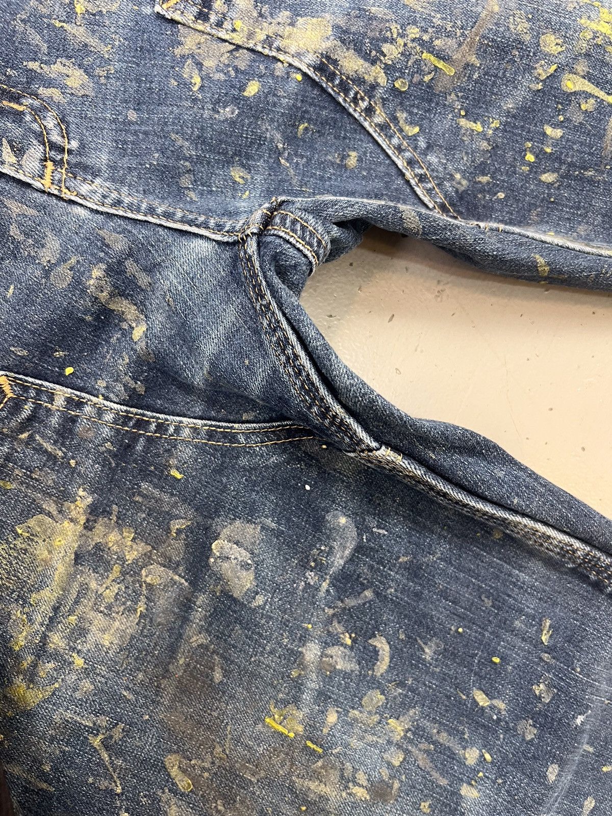 Carhartt Vintage Carhartt double knee paint splatter workwear denim Size US 38 / EU 54 - 7 Thumbnail
