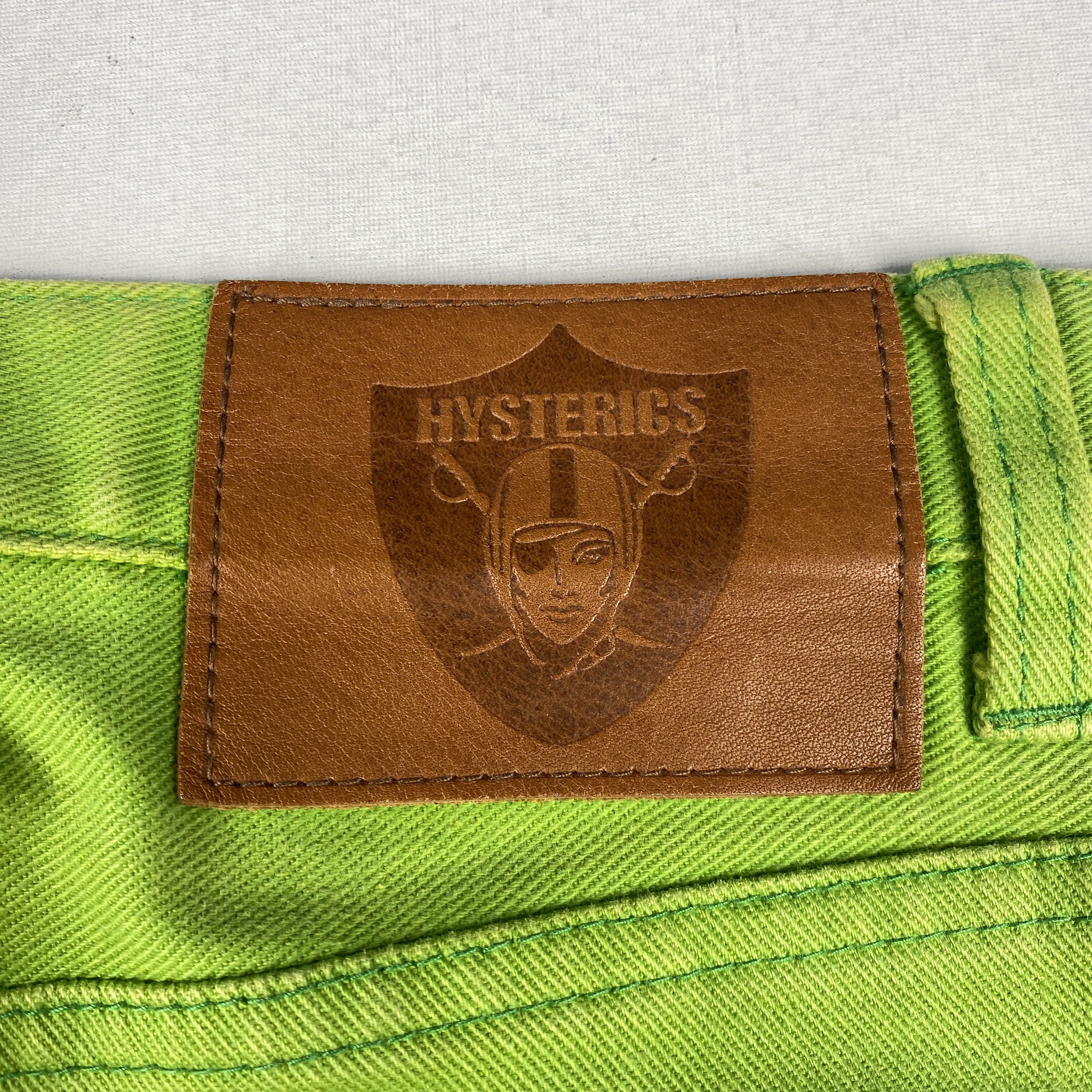 Hysteric Glamour Neon Green Flared Pants Size 28" / US 6 / IT 42 - 6 Thumbnail