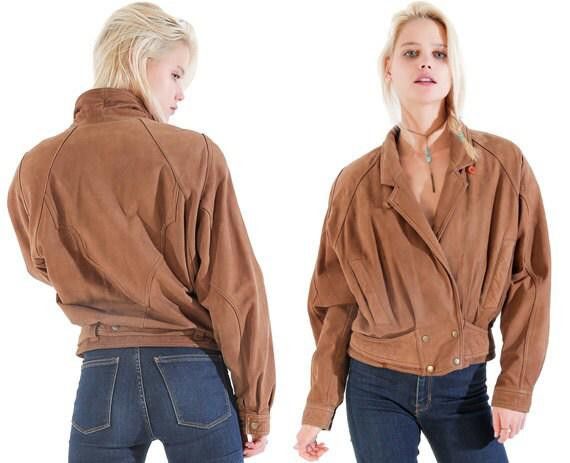 Designer VINTAGE Suede Jacket Circa 80s 90s PERFECTION 70s Vibe Brown Size M / US 6-8 / IT 42-44 - 1 Thumbnail