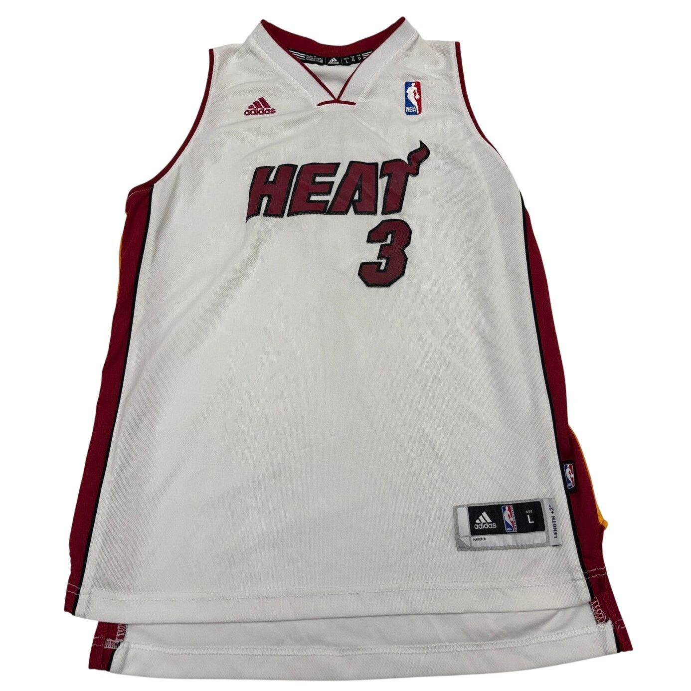 Adidas Vintage NBA Wade #3 MIAMI HEAT Jersey | Adidas Youth L 14/16 Size US S / EU 44-46 / 1 - 1 Thumbnail