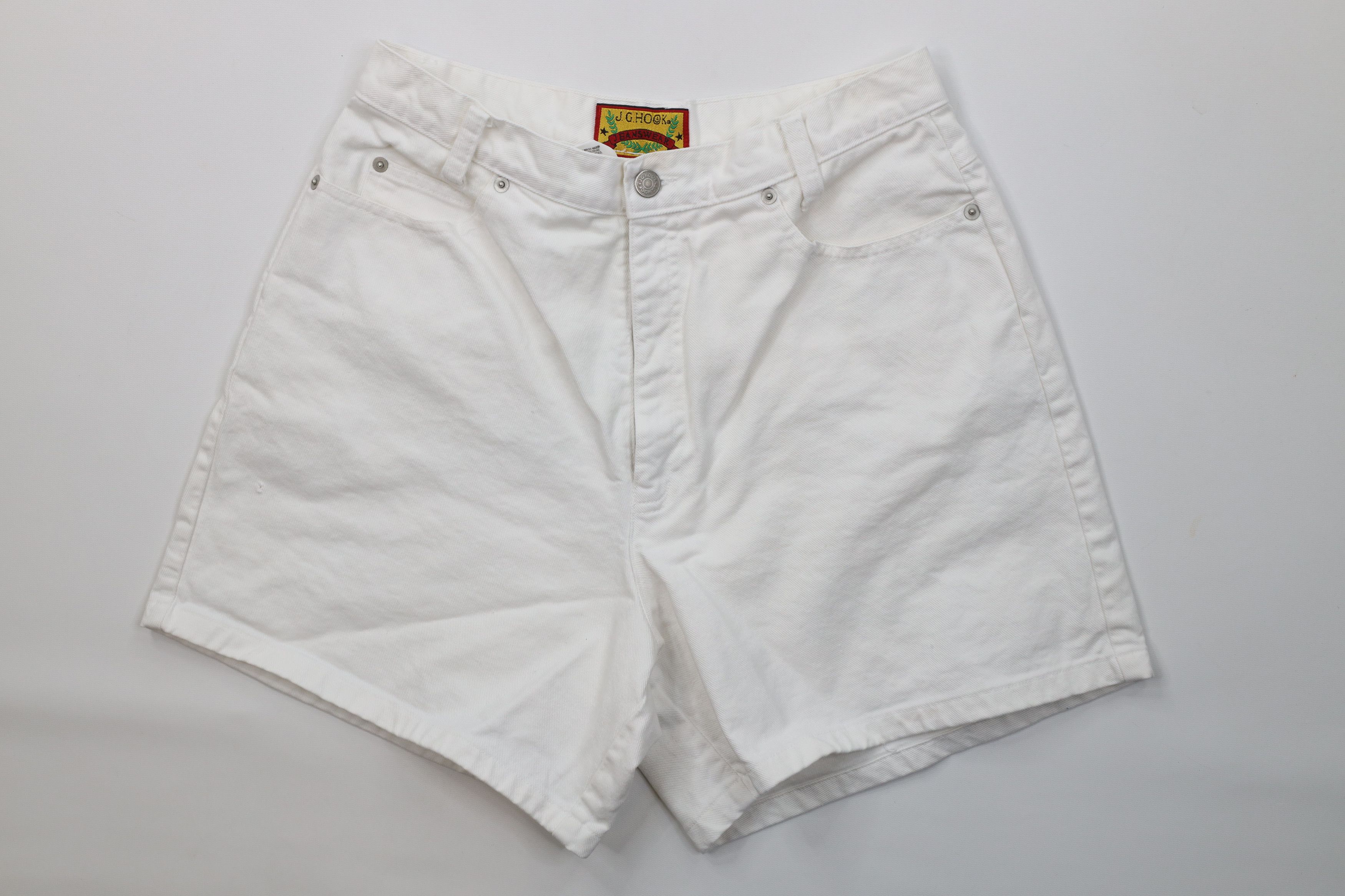 Vintage Vintage 90s Streetwear High Waisted Denim Jean Shorts Jorts Size 34" / US 12 / IT 48 - 1 Thumbnail
