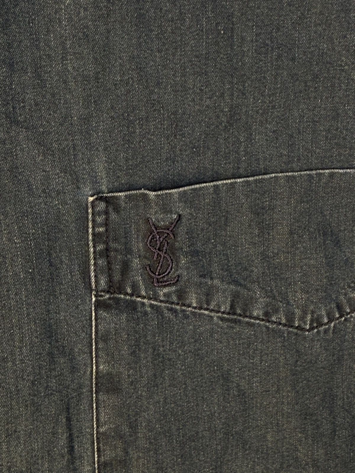 Yves Saint Laurent 90s YSL Denim Shirt Jeans Dress Overshirt Button Up Collar Size US M / EU 48-50 / 2 - 3 Thumbnail