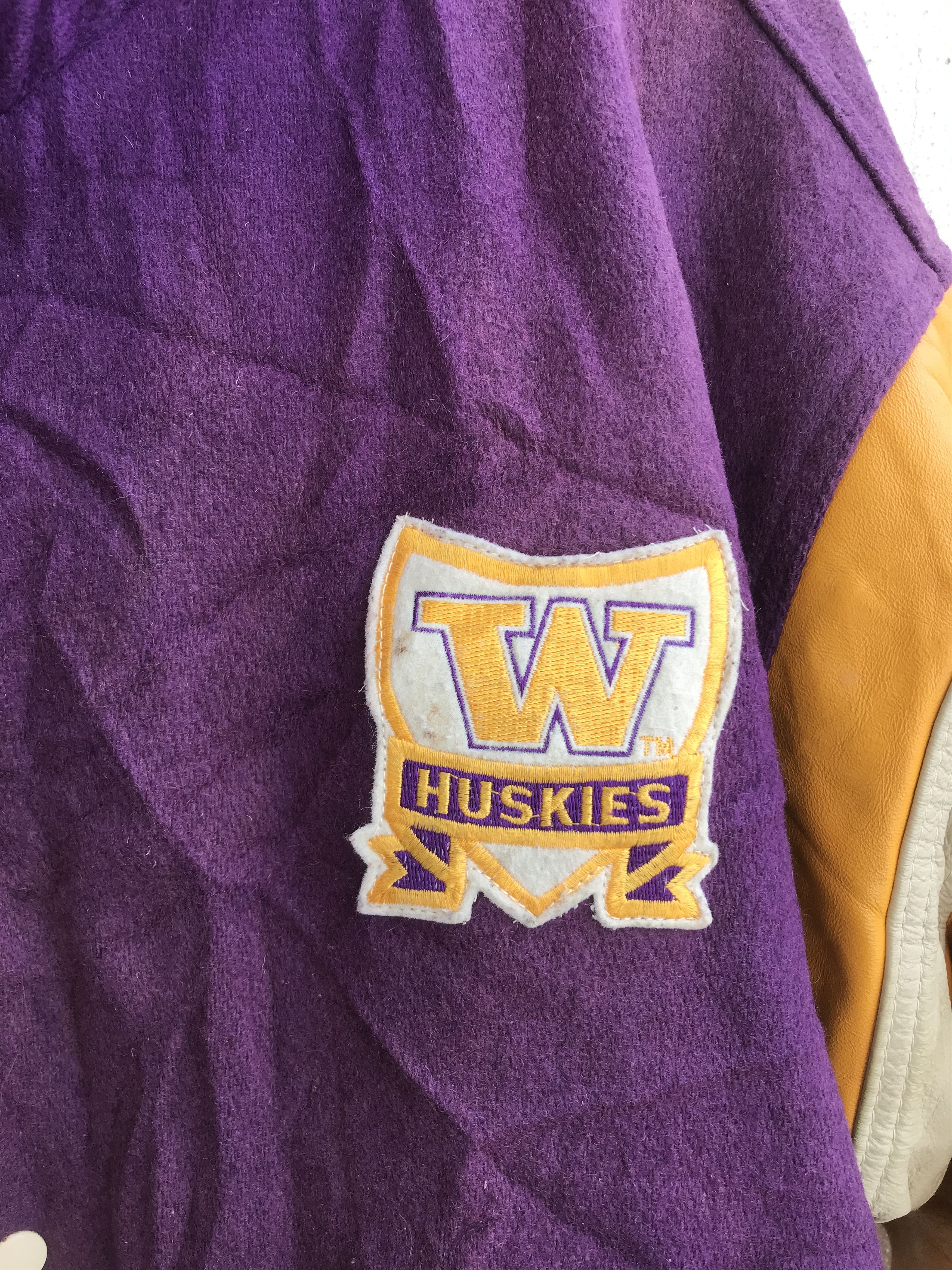 Vintage Vintage Washington Huskies Varsity Jacket Size US XL / EU 56 / 4 - 6 Thumbnail