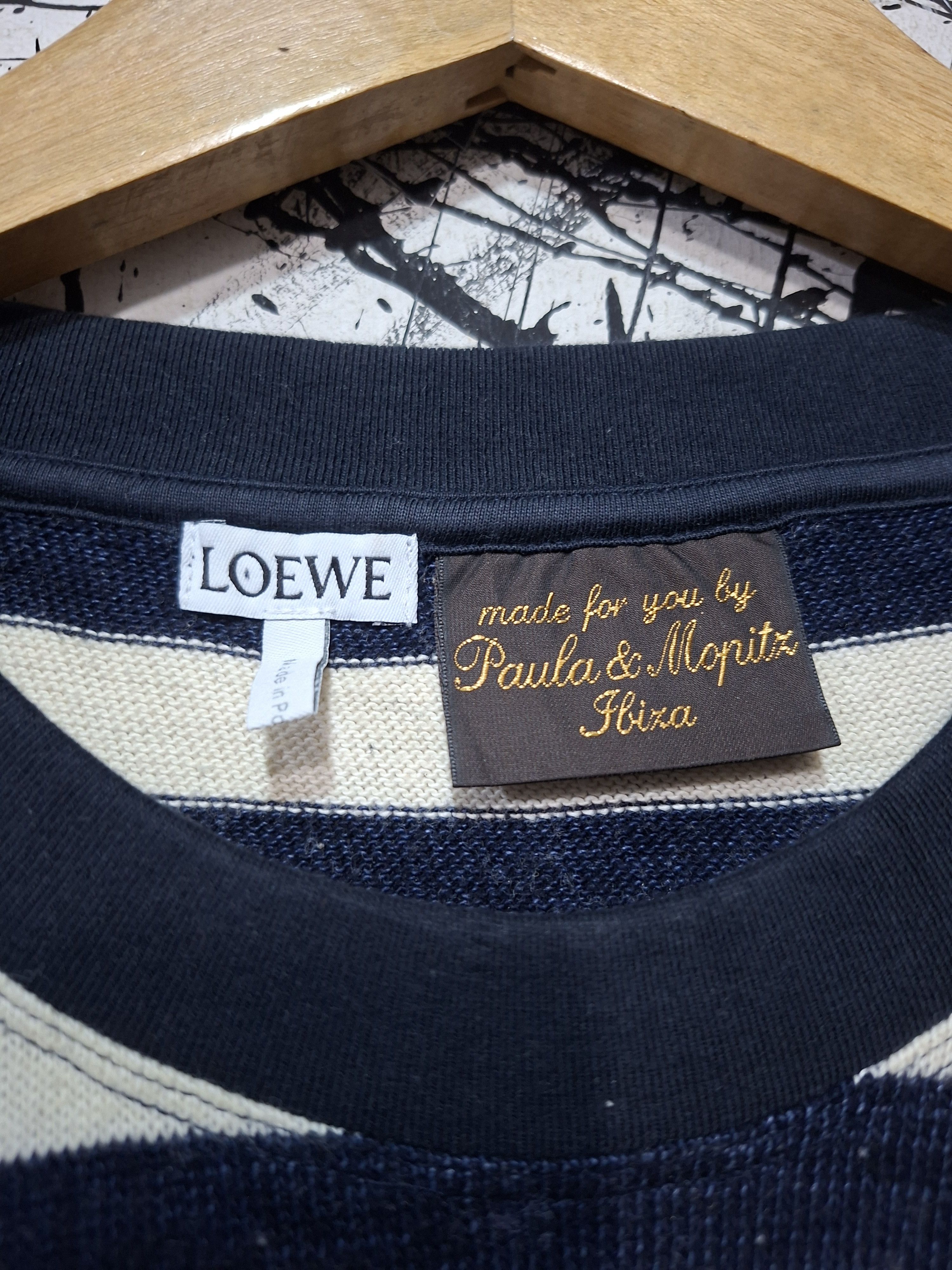 Loewe LOEWE X PAULA'S IBIZA LOGO STRIPE SWEATSHIRT Size US L / EU 52-54 / 3 - 3 Thumbnail