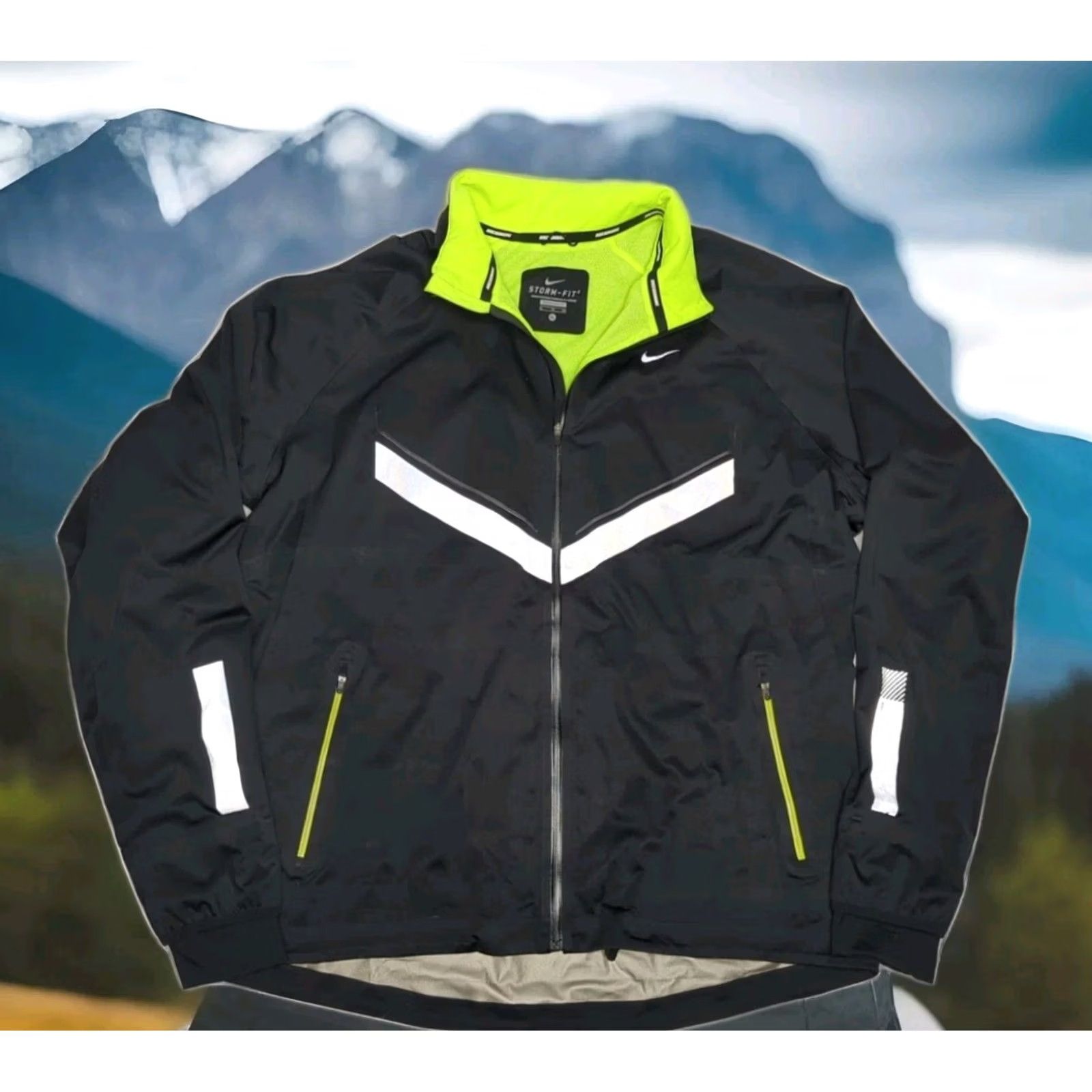 Nike Nike Vapor 5 World Record Running Jacket Men XL Black Vented Reflect Size US XL / EU 56 / 4 - 3 Thumbnail