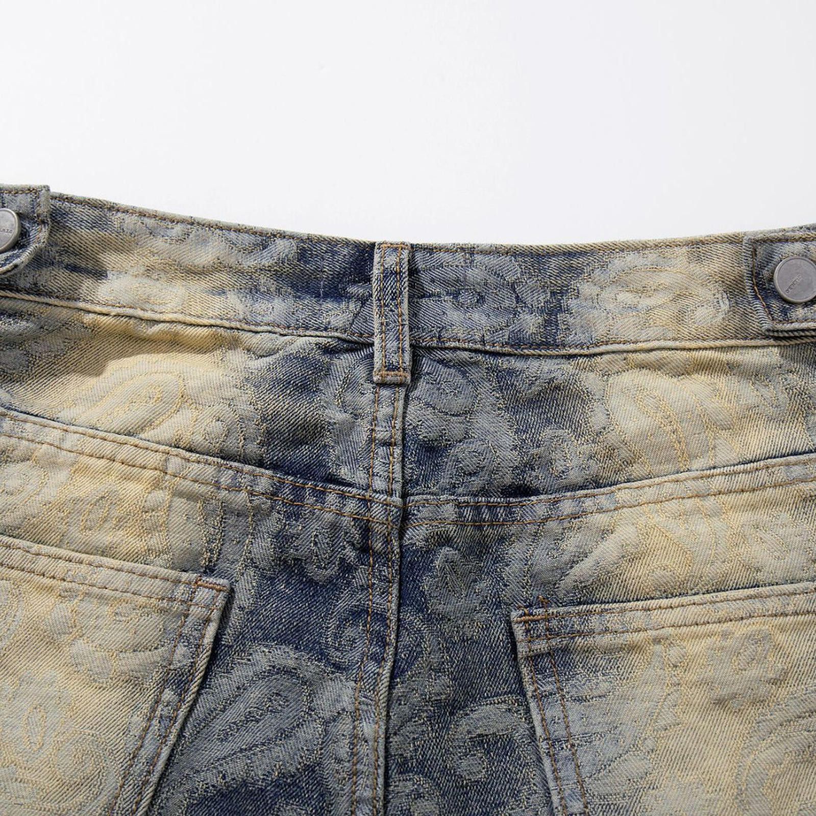 Vintage Paisley Bandana Loose Fit Wide Leg Denim Jeans Size US 30 / EU 46 - 8 Thumbnail