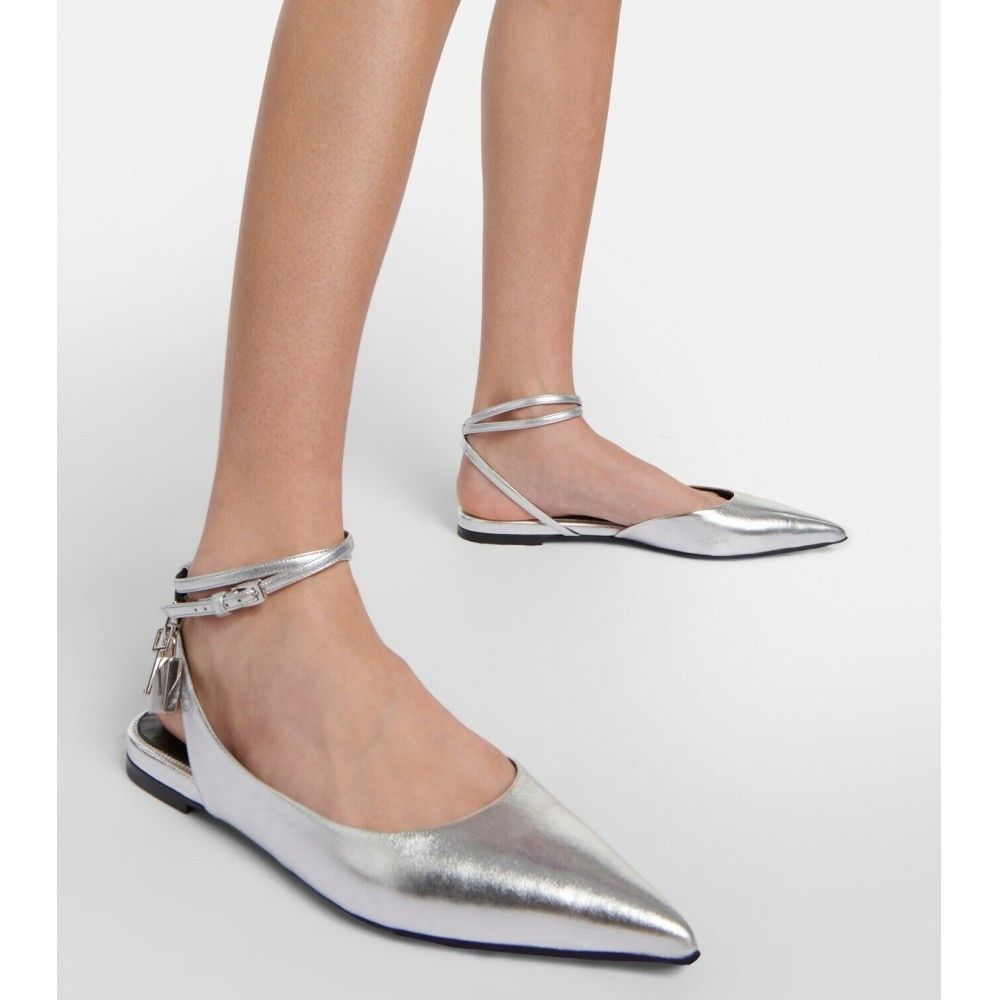 Tom Ford o1loc1c0924 W2963 Ballerinas Flats in Silver Size US 6 / IT 36 - 3 Thumbnail