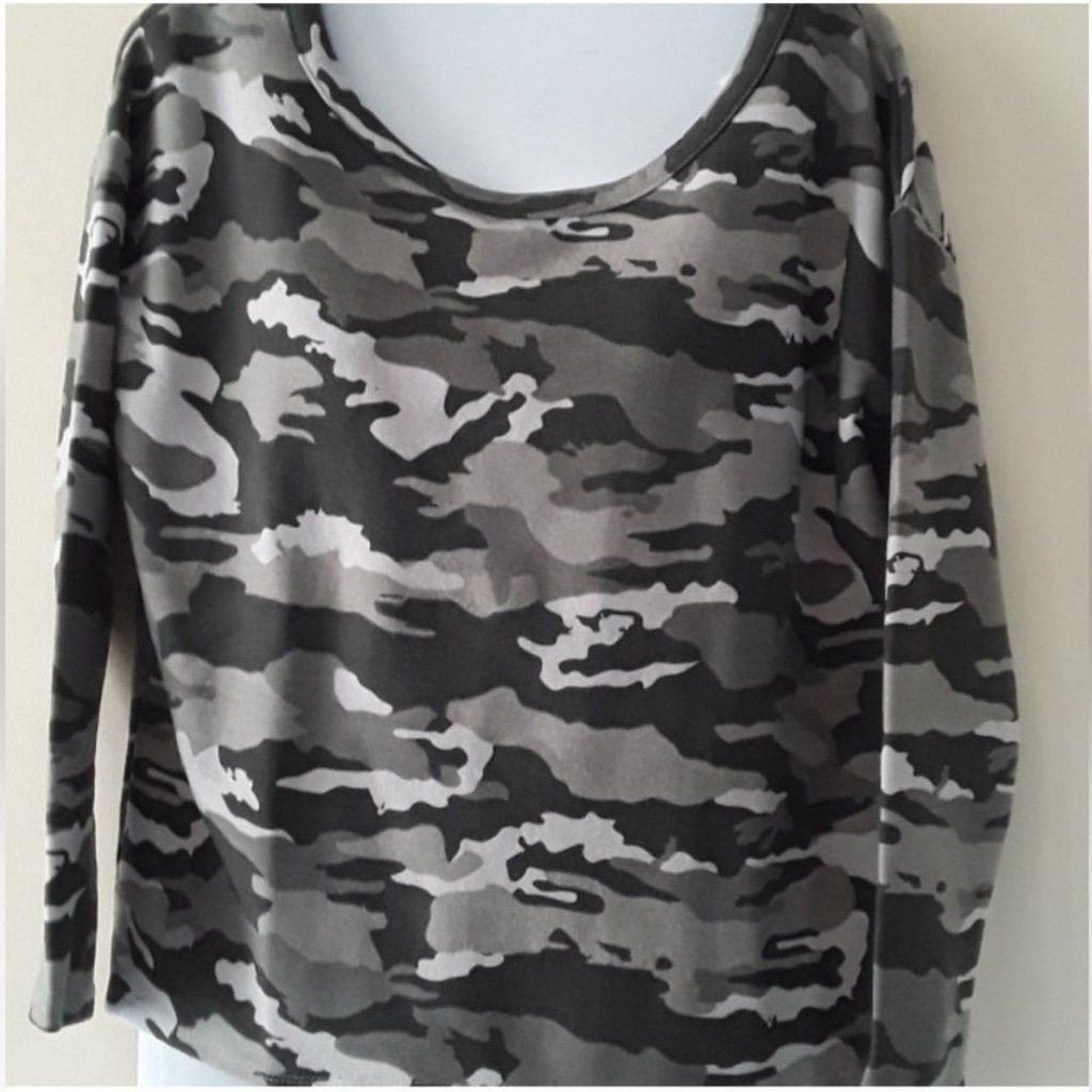 Chaser Brand Chaser Gray Blue Camouflage Camo Top Sweatshirt Medium Size M / US 6-8 / IT 42-44 - 10 Thumbnail