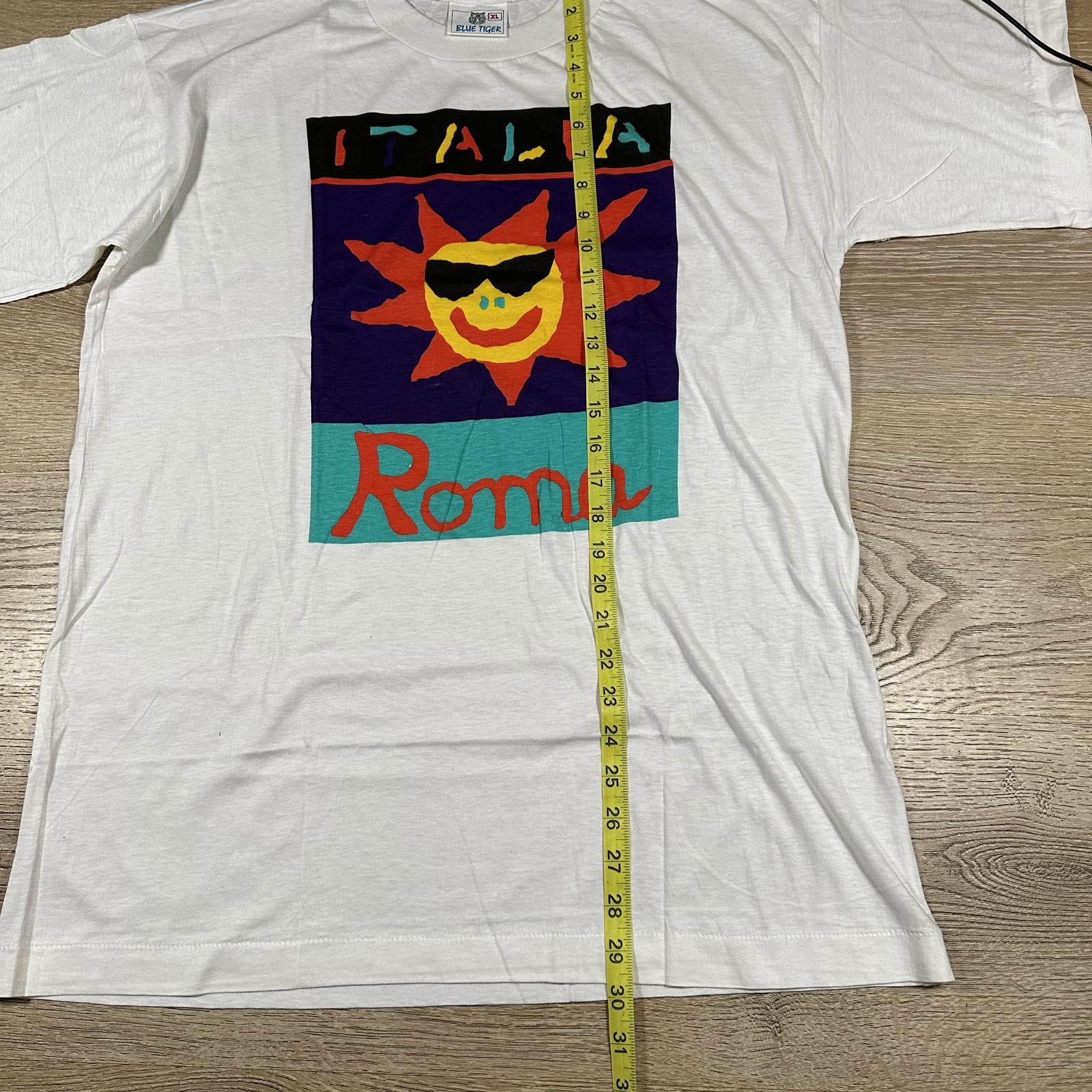 NBDN Nobrandedon Vintage Italian Single Stitch Graphic T-shirt Italia Roma Size US XL / EU 56 / 4 - 9 Thumbnail