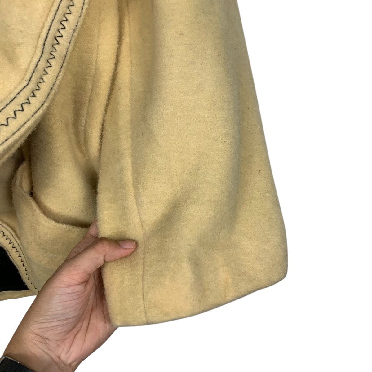 Krizia Uomo Vintage 90's KRIZIA Asymmetrical Wool Jacket #2874-C130 Size M / US 6-8 / IT 42-44 - 7 Thumbnail