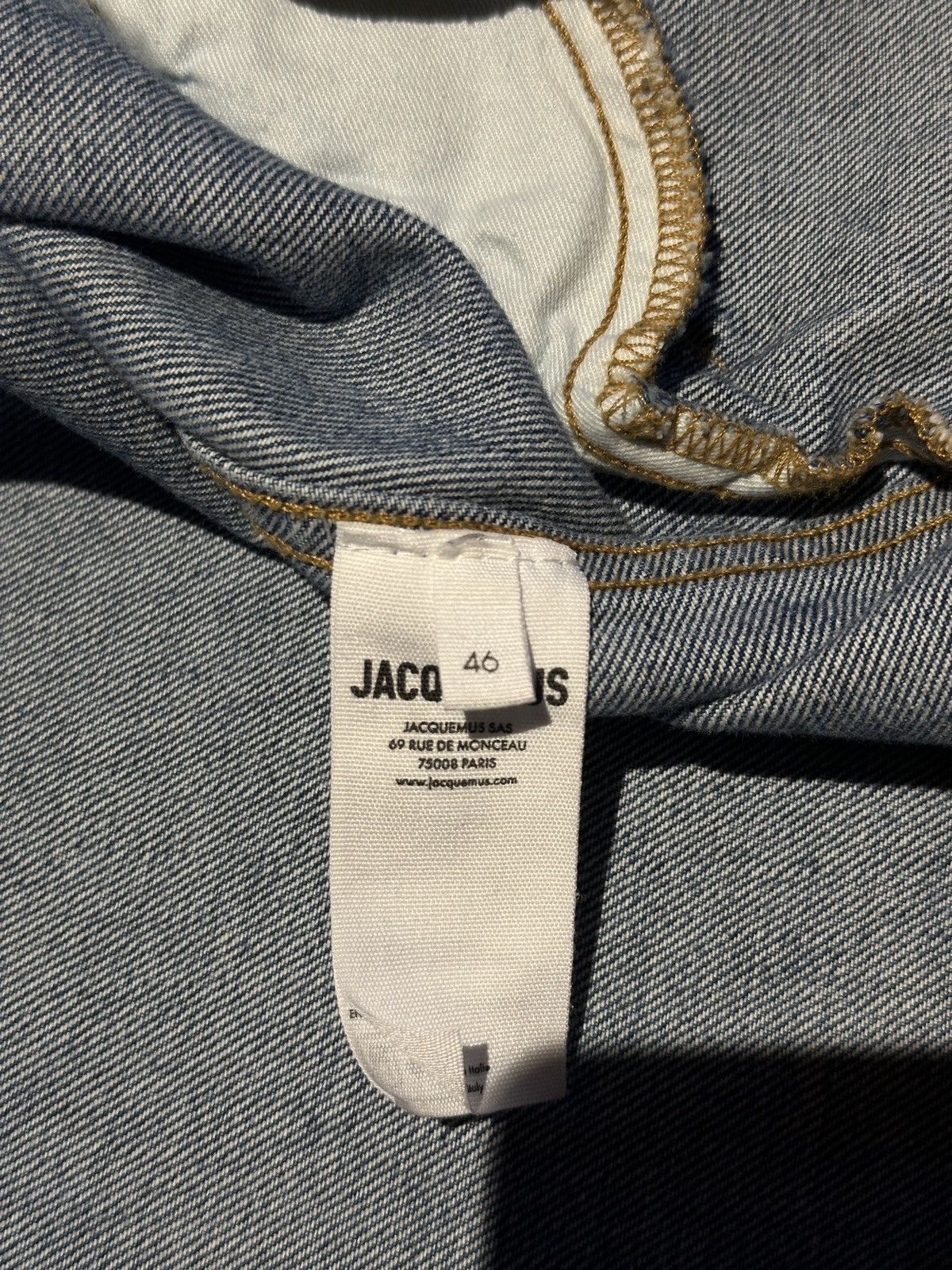 Jacquemus Jacquemus le Chouchou denim jacket Size US S / EU 44-46 / 1 - 6 Thumbnail