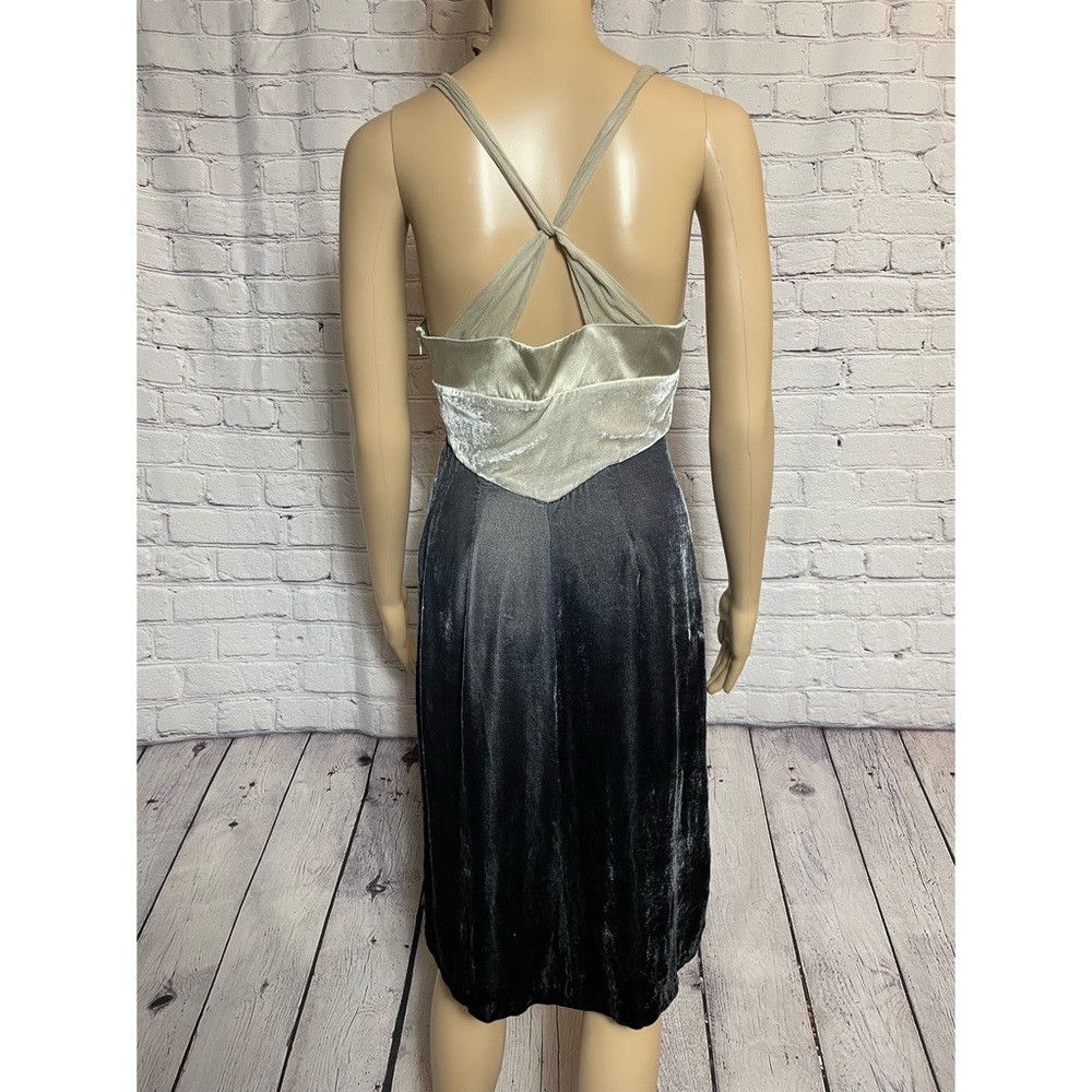 Other Development Velvet Silk Gray Gradient Dress Size 4 Size S / US 4 / IT 40 - 6 Thumbnail