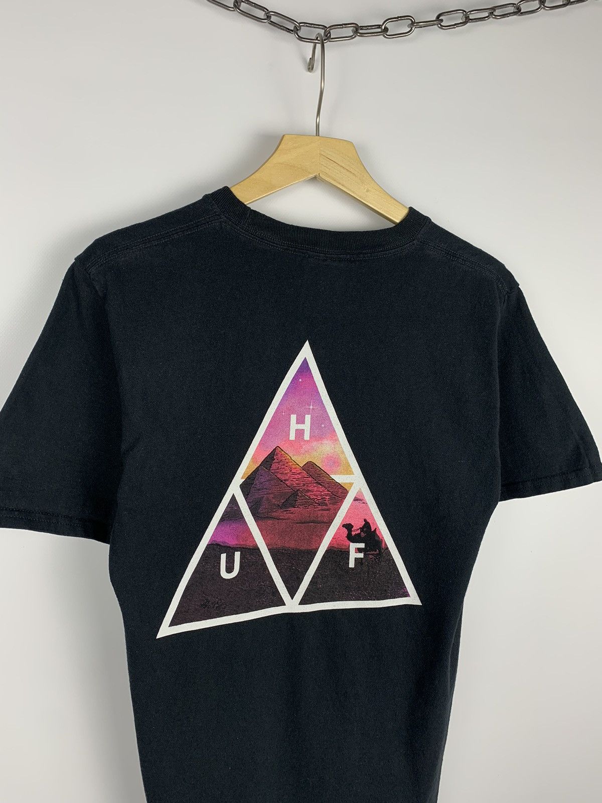 Huf × Vintage HUF Y2K Tee Short Sleeve Big Logo Hawaiian Streetwear Size US S / EU 44-46 / 1 - 2 Thumbnail