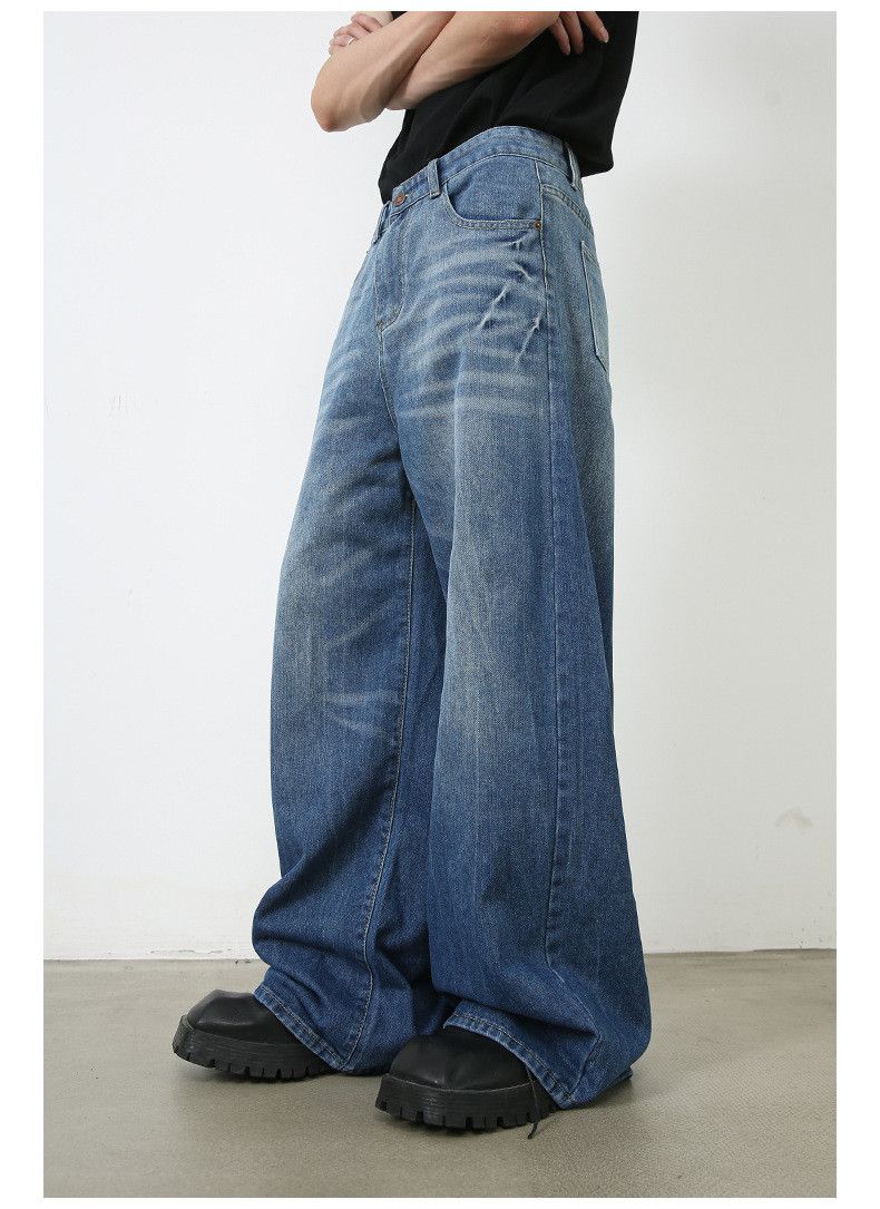Japanese Brand × Jean Trendy Lightning Washed Vintage Loose Jeans Size US 32 / EU 48 - 3 Thumbnail