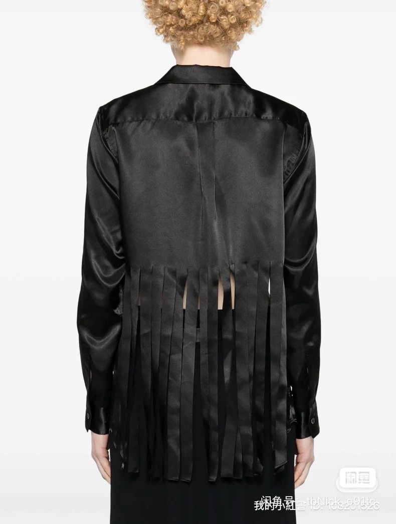 Comme des Garcons Comme Des Garcons Crew Neck Split Glossy Shirt Size S / US 4 / IT 40 - 6 Thumbnail