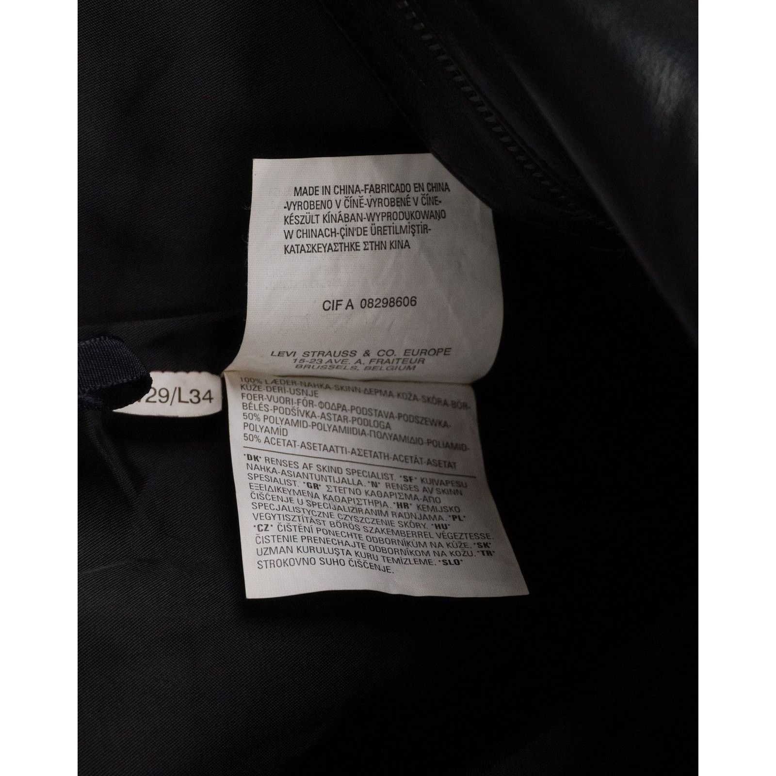 Levi's × Vintage Vintage levis real leather red logo black flared pants Size US 29 - 8 Thumbnail