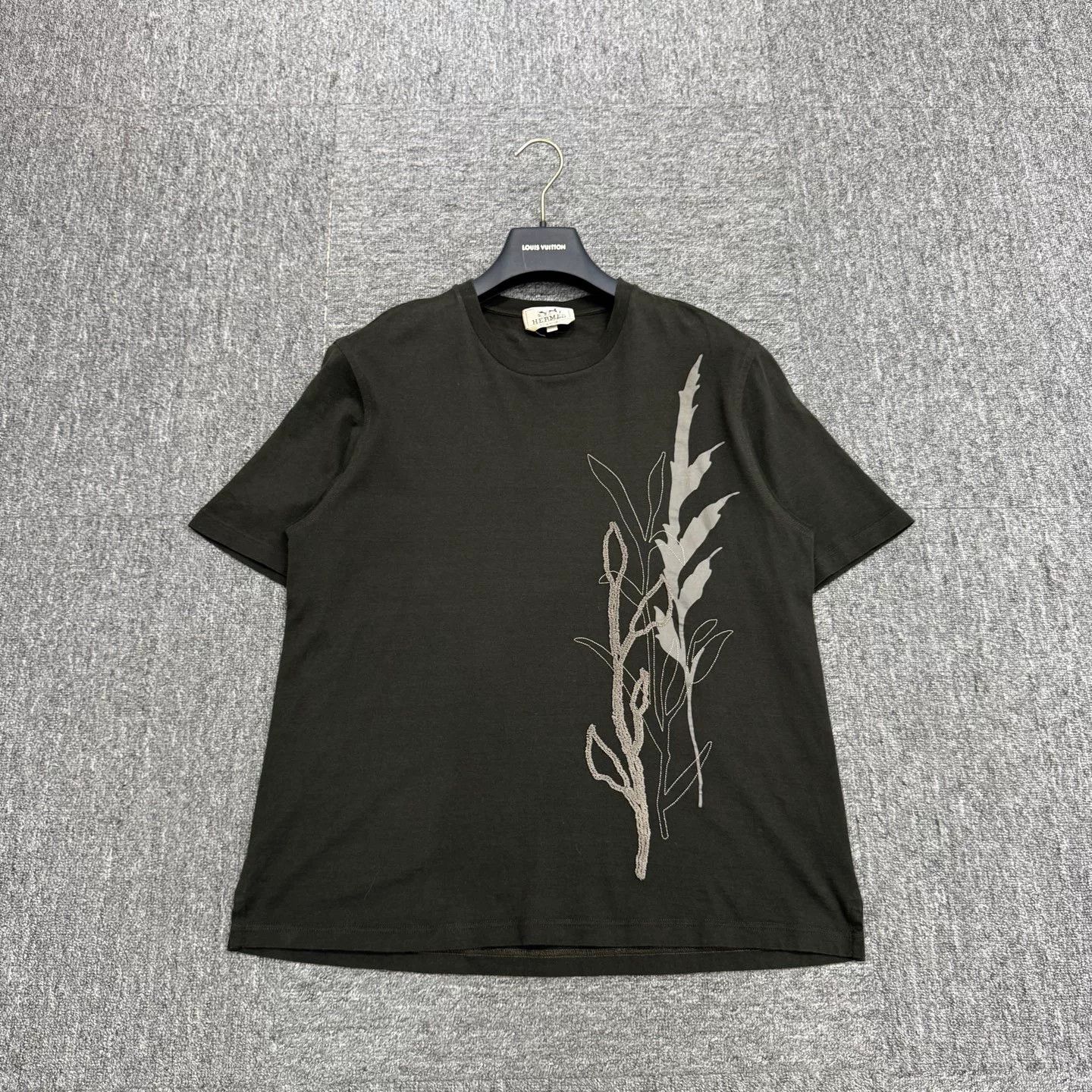 Hermes Hermes Plant Print Short Sleeve Top Size US S / EU 44-46 / 1 - 1 Thumbnail