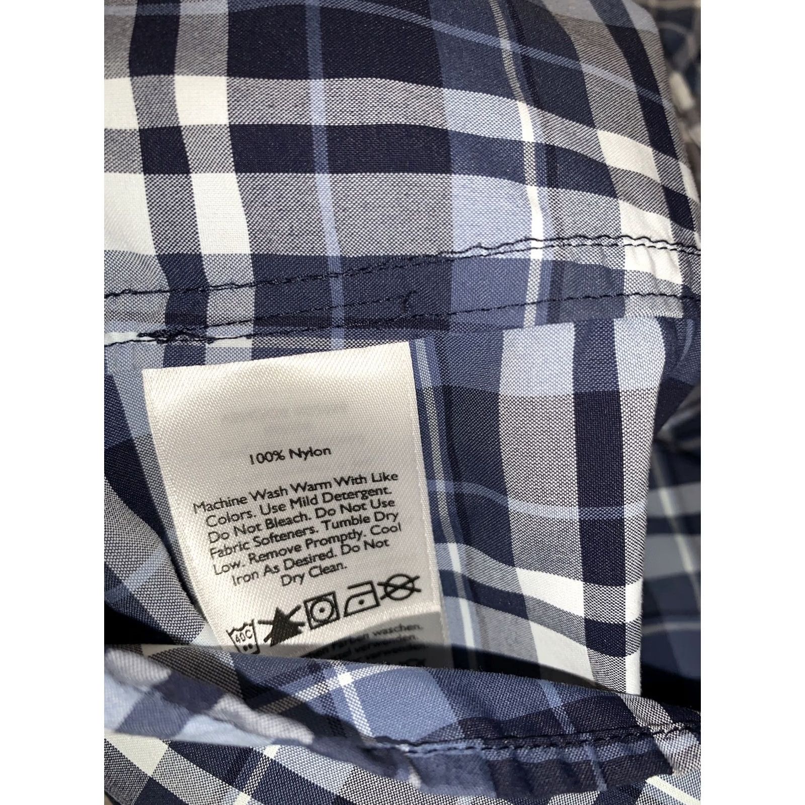 Eddie Bauer Eddie Bauer Womens Blue Plaid Nylon Button Front Tank Top Sz S-6515 Shirt Womens S Blue Plaid Nylon Button Front Tank Top Size S / US 4 / IT 40 - 6 Thumbnail