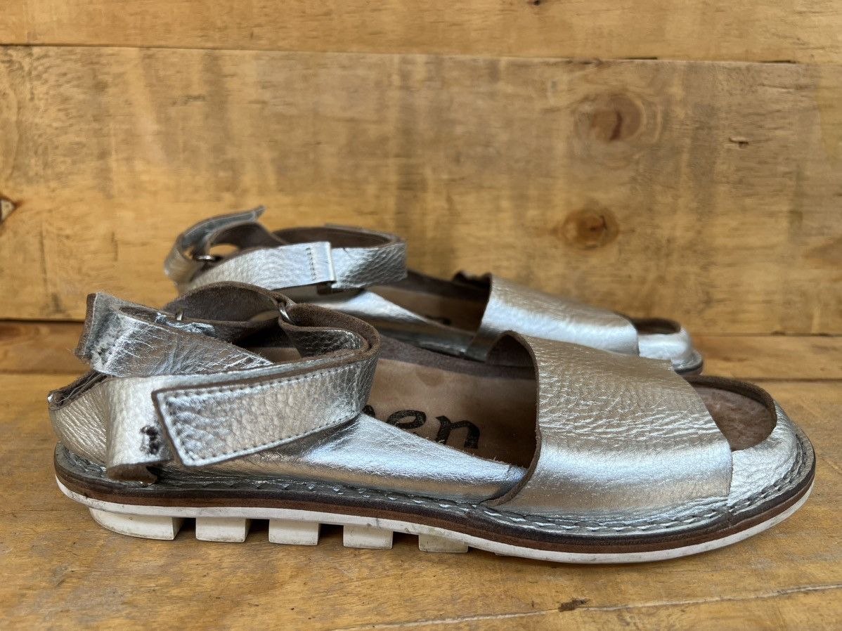 Trippen Trippen Fez F Women's Silver Flat Shoes Size EU 41 / US 9 Size US 11 / IT 41 - 6 Thumbnail