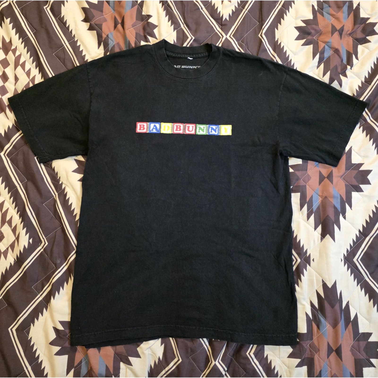Doublet Bad Bunny YHLQMDLG Blocks Tour T Shirt Double-Sided Black Adult Medium Size US M / EU 48-50 / 2 - 2 Thumbnail