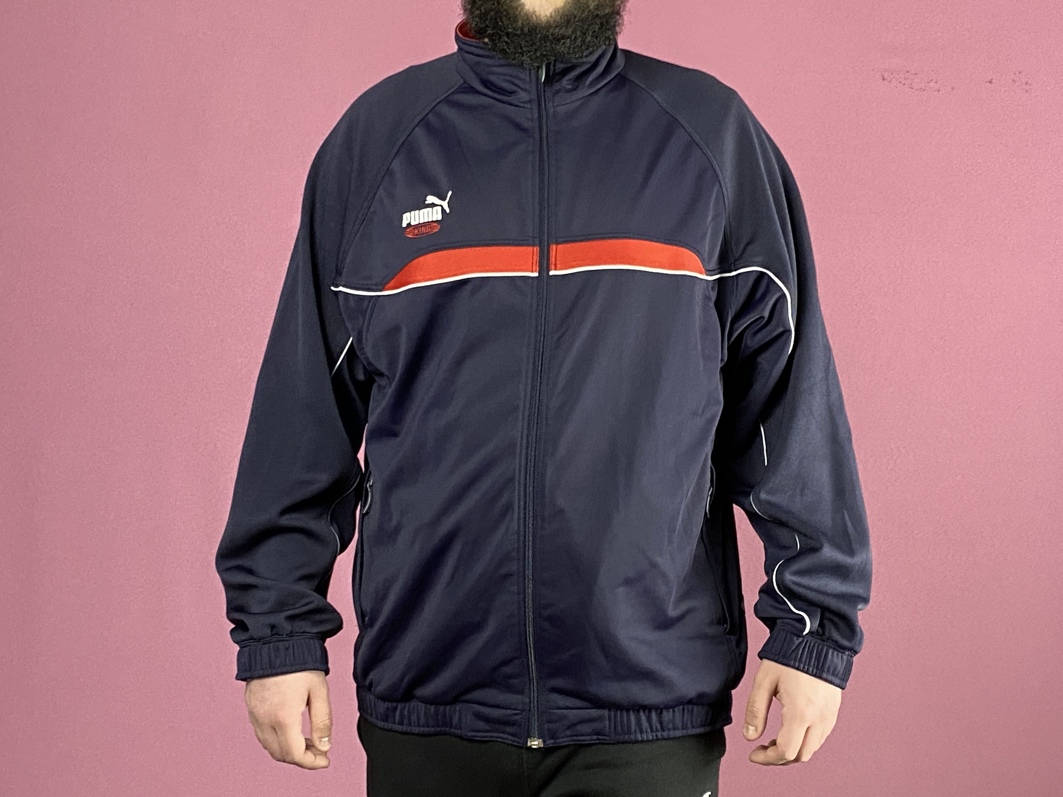 Puma × Vintage 90s Puma Vintage Men's Track Jacket - L Size US L / EU 52-54 / 3 - 4 Thumbnail