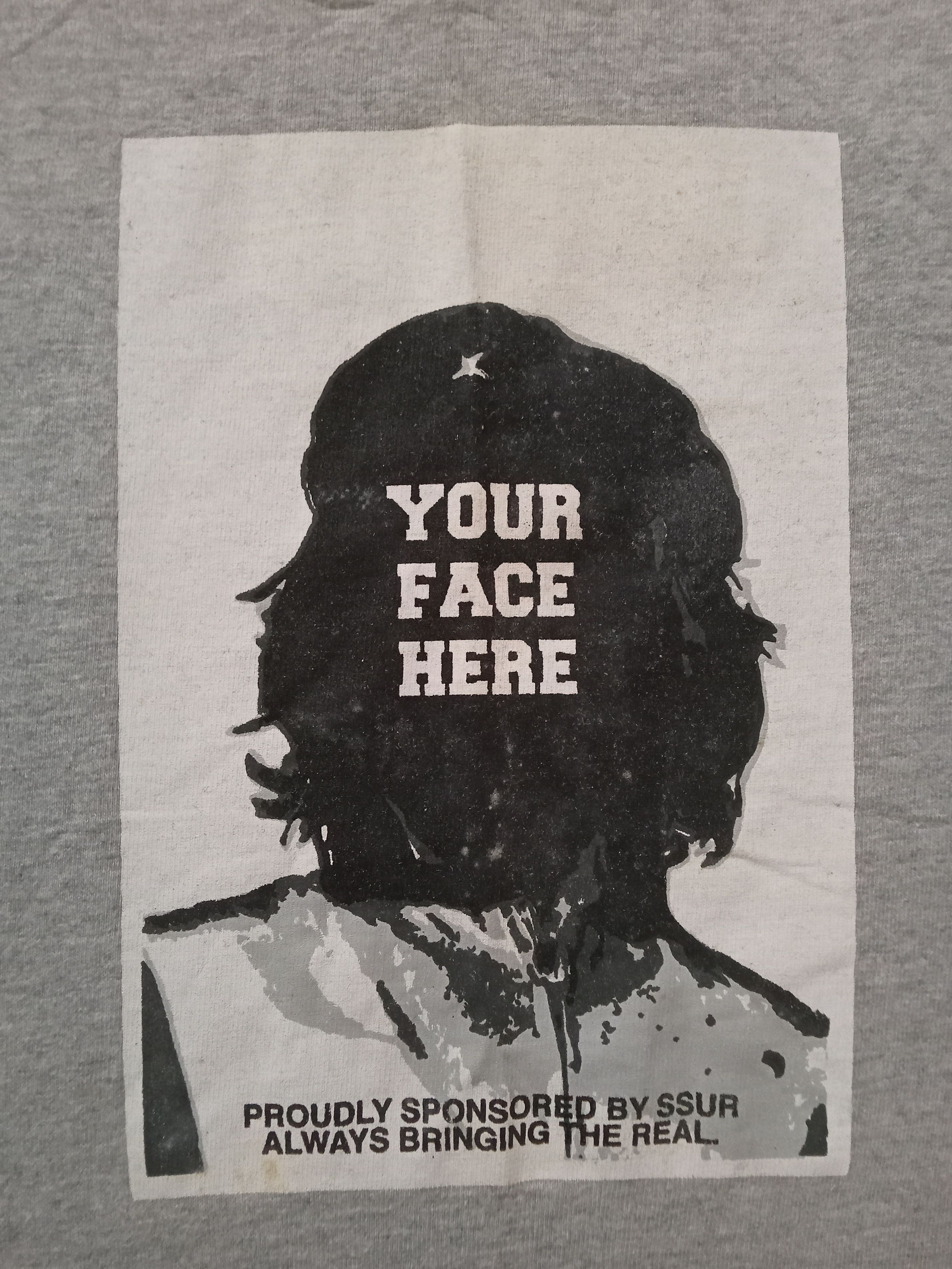 image of Vintage Ssur Plus Design T Shirt in Grey, Men's (Size Large)