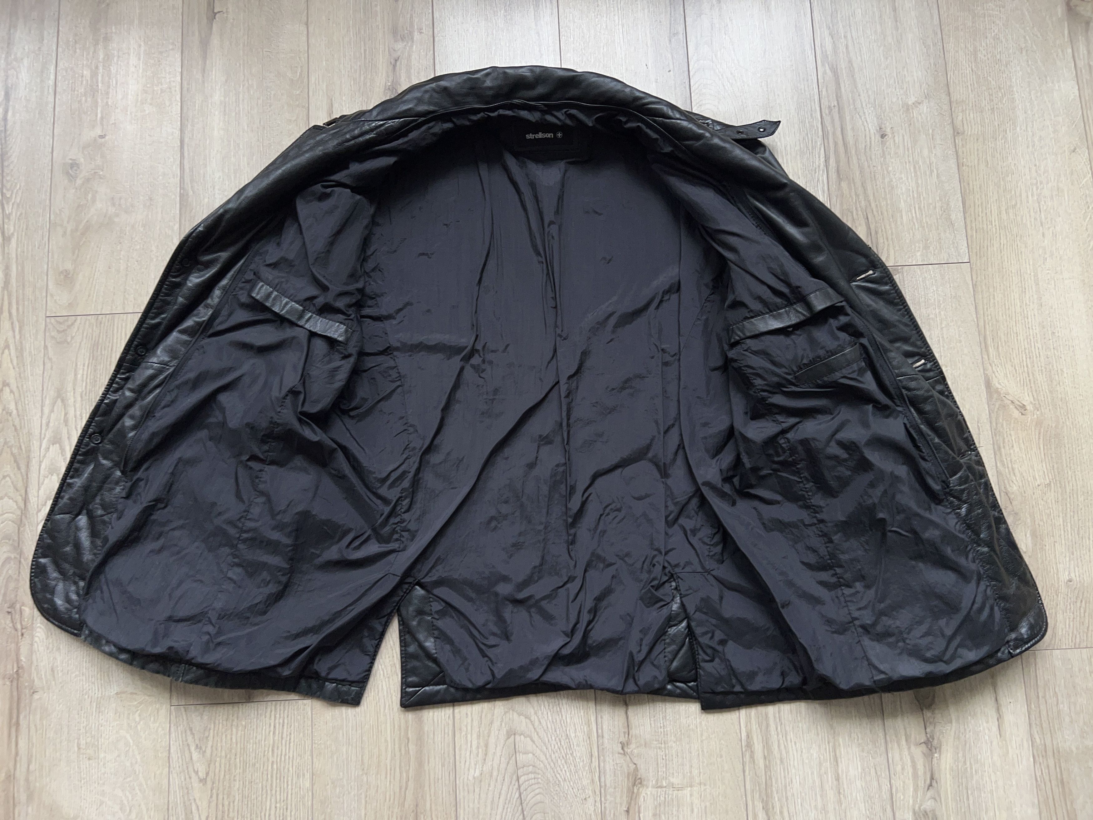 Strellson Mens Swiss Black Soft Leather Jacket Blazer Style Size 50 M Size US M / EU 48-50 / 2 - 15 Thumbnail