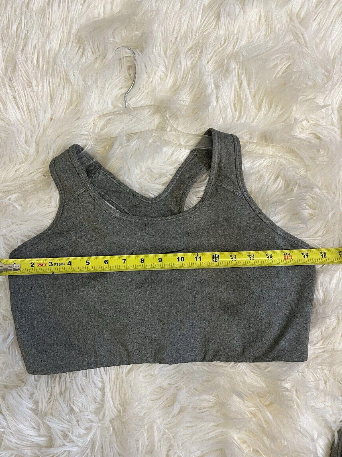 Nike Nike Women's Dri-Fit Sports Bra Gray 1X Size ONE SIZE - 5 Thumbnail