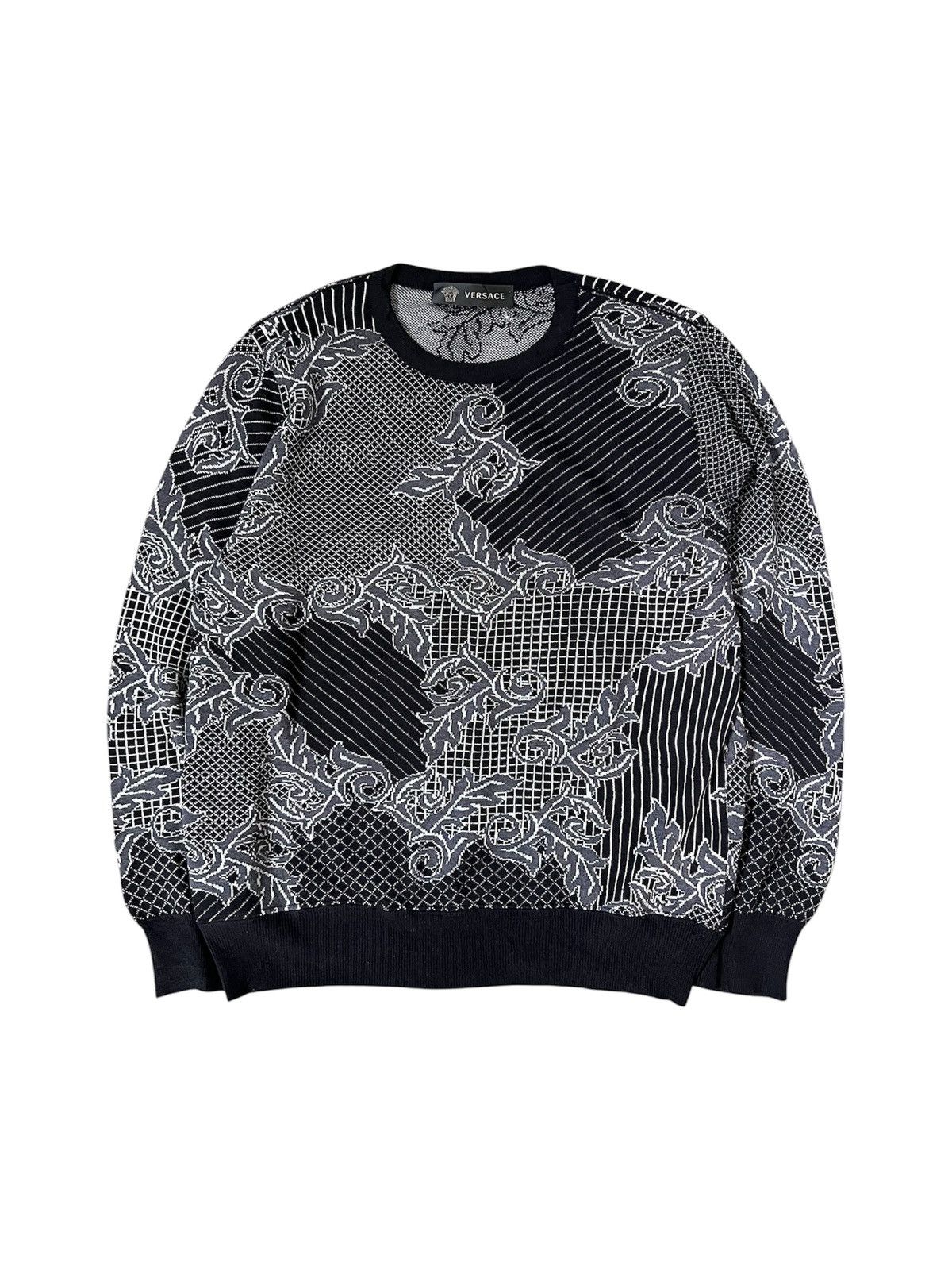 Versace Versace Motif Floral Knitwear Vintage Size US M / EU 48-50 / 2 - 2 Thumbnail