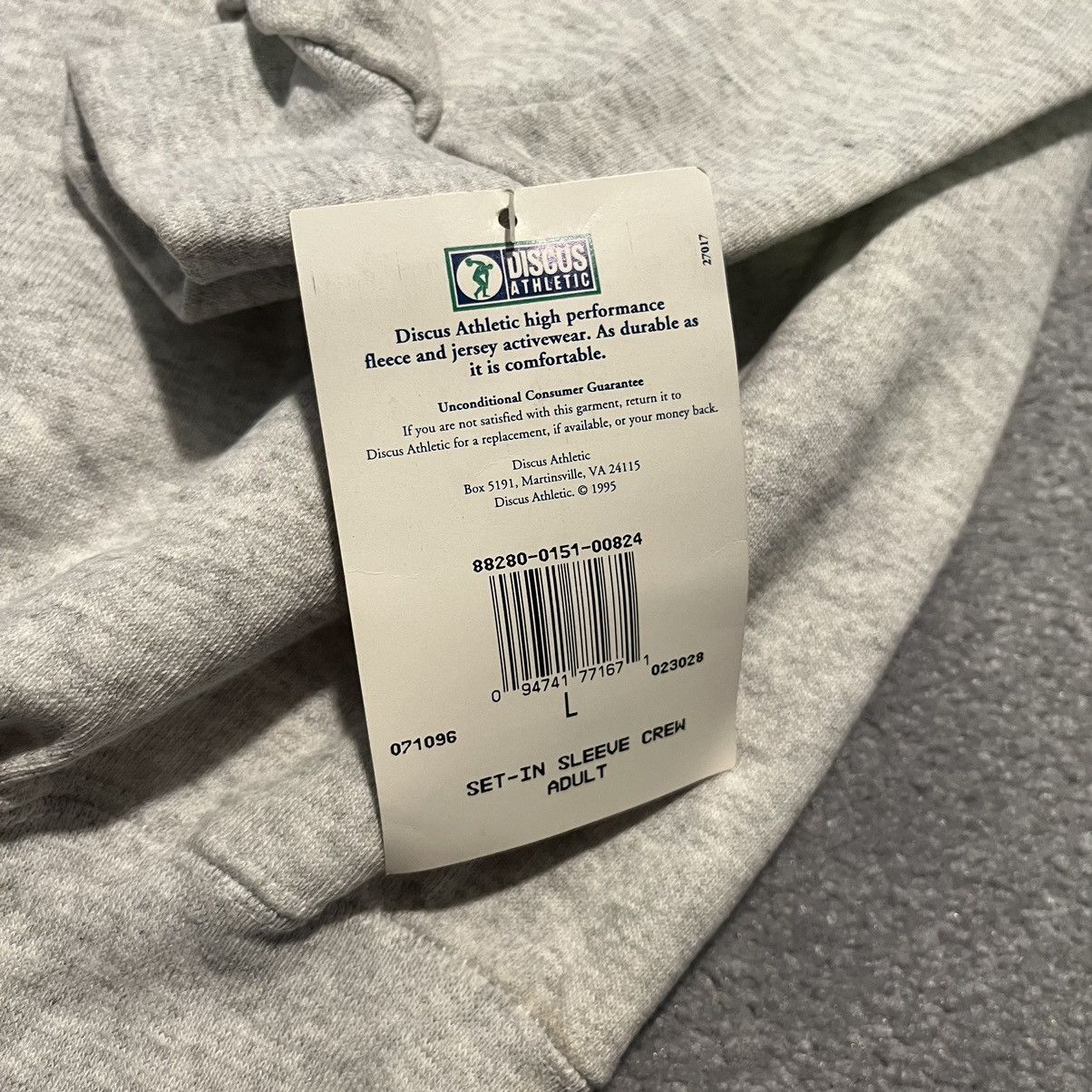 Russell Athletic New Vintage 1990s Discus Athletic Blank Grey Logo Crewneck Size US L / EU 52-54 / 3 - 5 Thumbnail