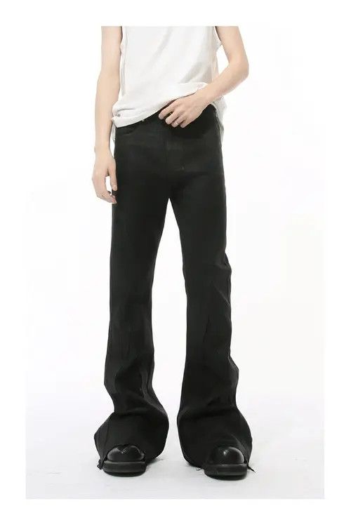 VIBE Japanese style patchwork tassel black washed flared jeans Size US 32 / EU 48 - 7 Thumbnail