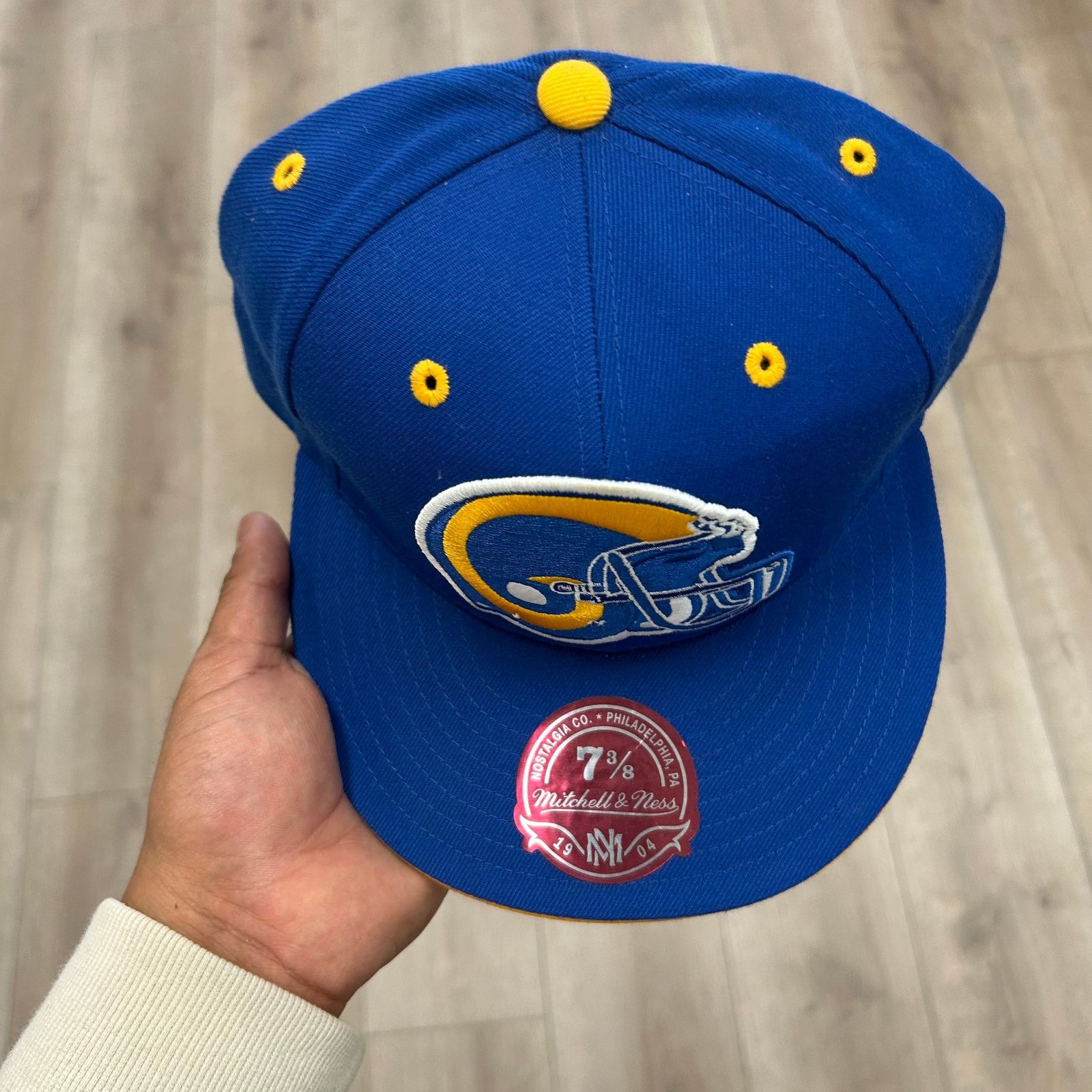 Mitchell & Ness LA CHARGERS Mitchell & Ness Vintage Logo Fitted Hat 7 3/8 Size ONE SIZE - 3 Thumbnail