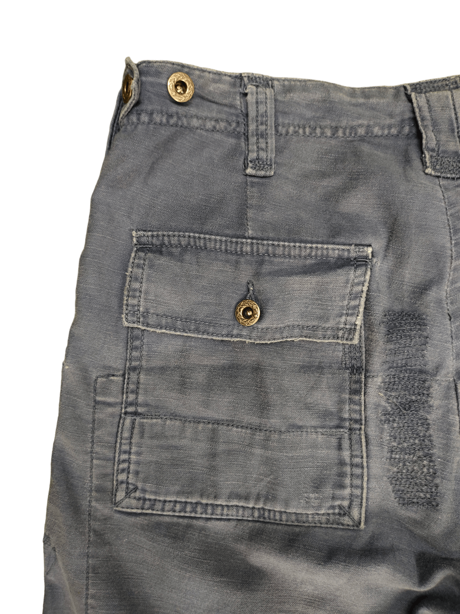 Polo Ralph Lauren Polo By Ralph Lauren Embroidered Faded Fatigue Short Pants Size US 30 / EU 46 - 11 Thumbnail