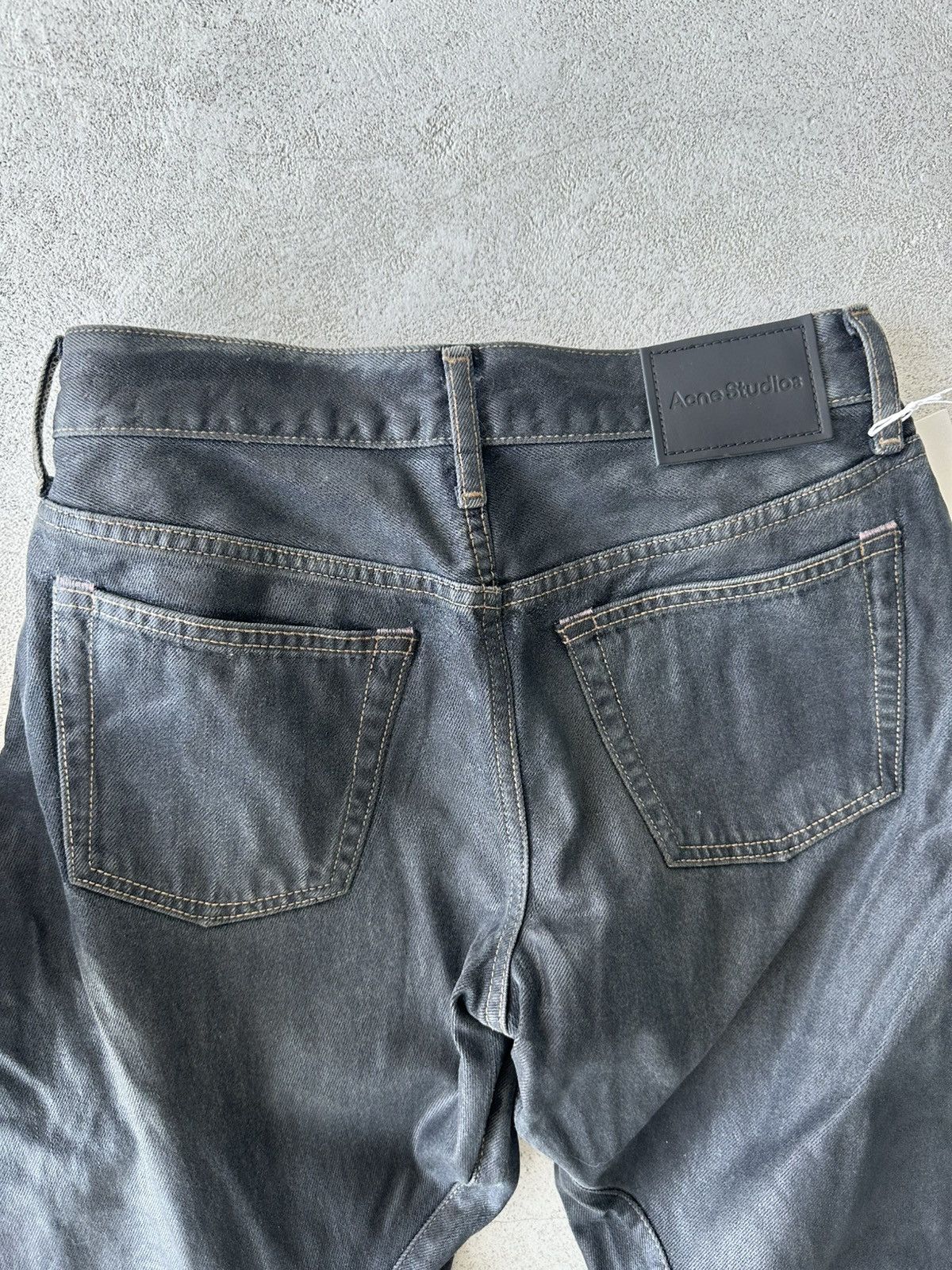 Acne Studios Acne Studios 2006F Coated Glossy Black Jeans 27 Size 27" / US 4 / IT 40 - 5 Thumbnail