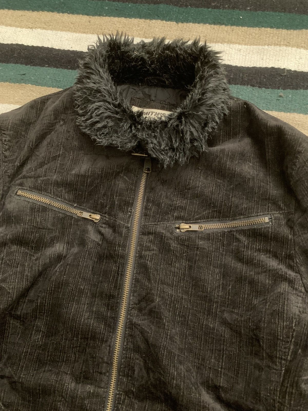 Smith's American Smiths American FUR JACKET GOTHIC PUNK Style Size US L / EU 52-54 / 3 - 15 Thumbnail