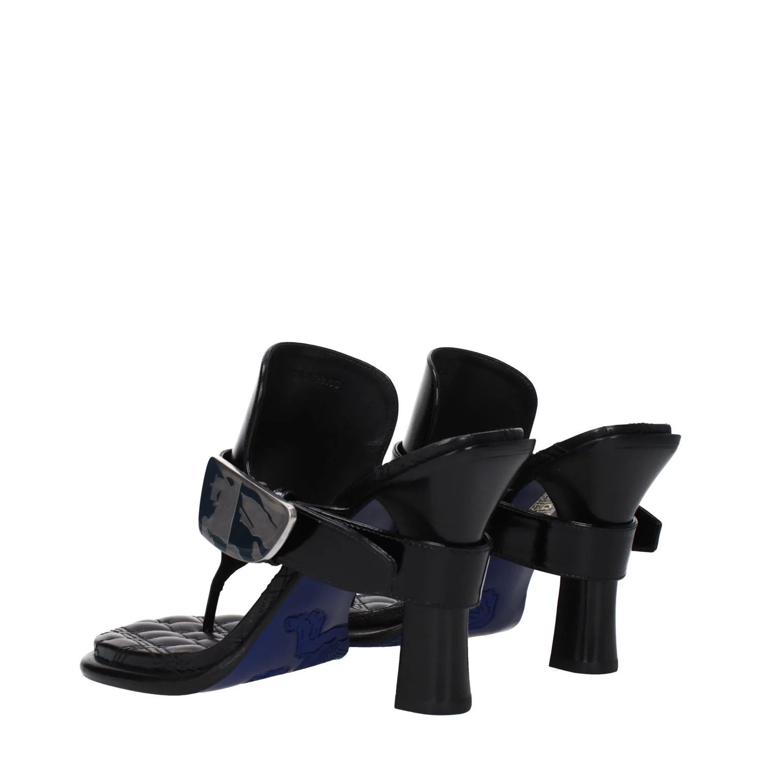 Burberry ob1o1e1024 Leather Flip Flops in Black Size US 7 / IT 37 - 4 Thumbnail
