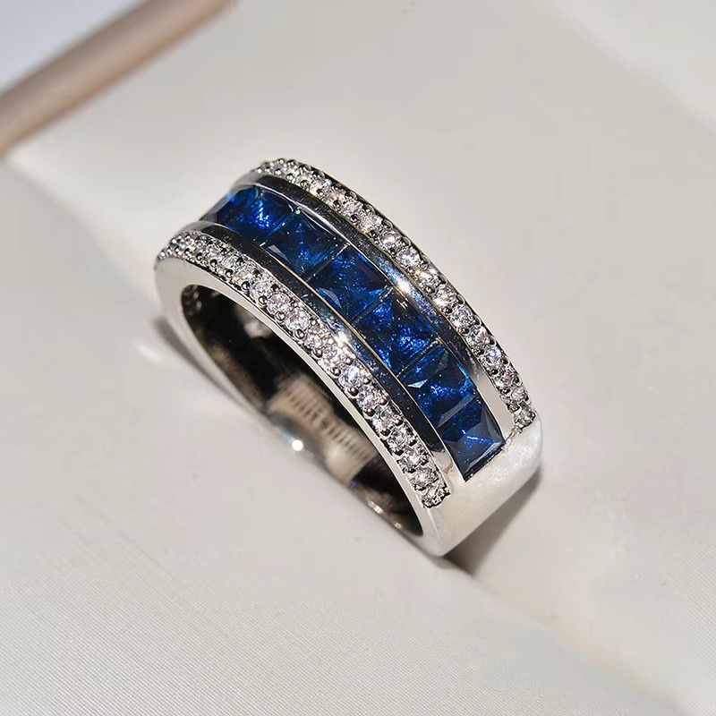 Jewelry Creative Inlaid Zircon Ring Size ONE SIZE - 1 Thumbnail
