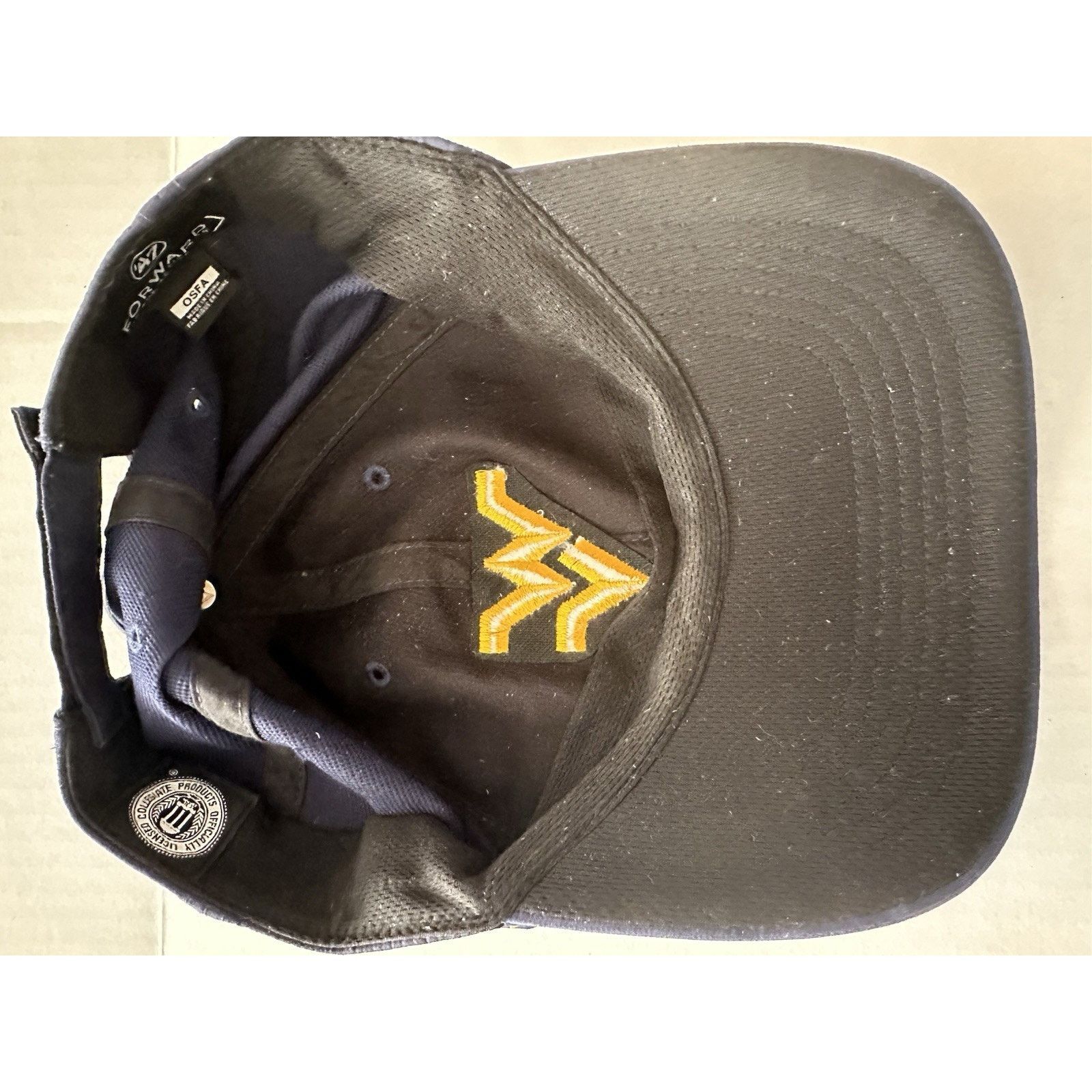 47 Brand 47 Brand Forward WV Mountaineers Navy Cap Hat OSFA Sport Size ONE SIZE - 9 Thumbnail
