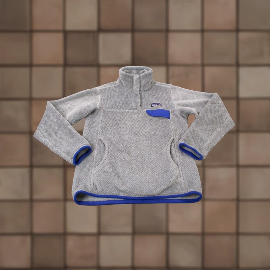 Patagonia Patagonia Womens Jacket Gray Snap T Fleece Fuzzy Sweater Outdoors Camping Size XS / US 0-2 / IT 36-38 - 1 Thumbnail