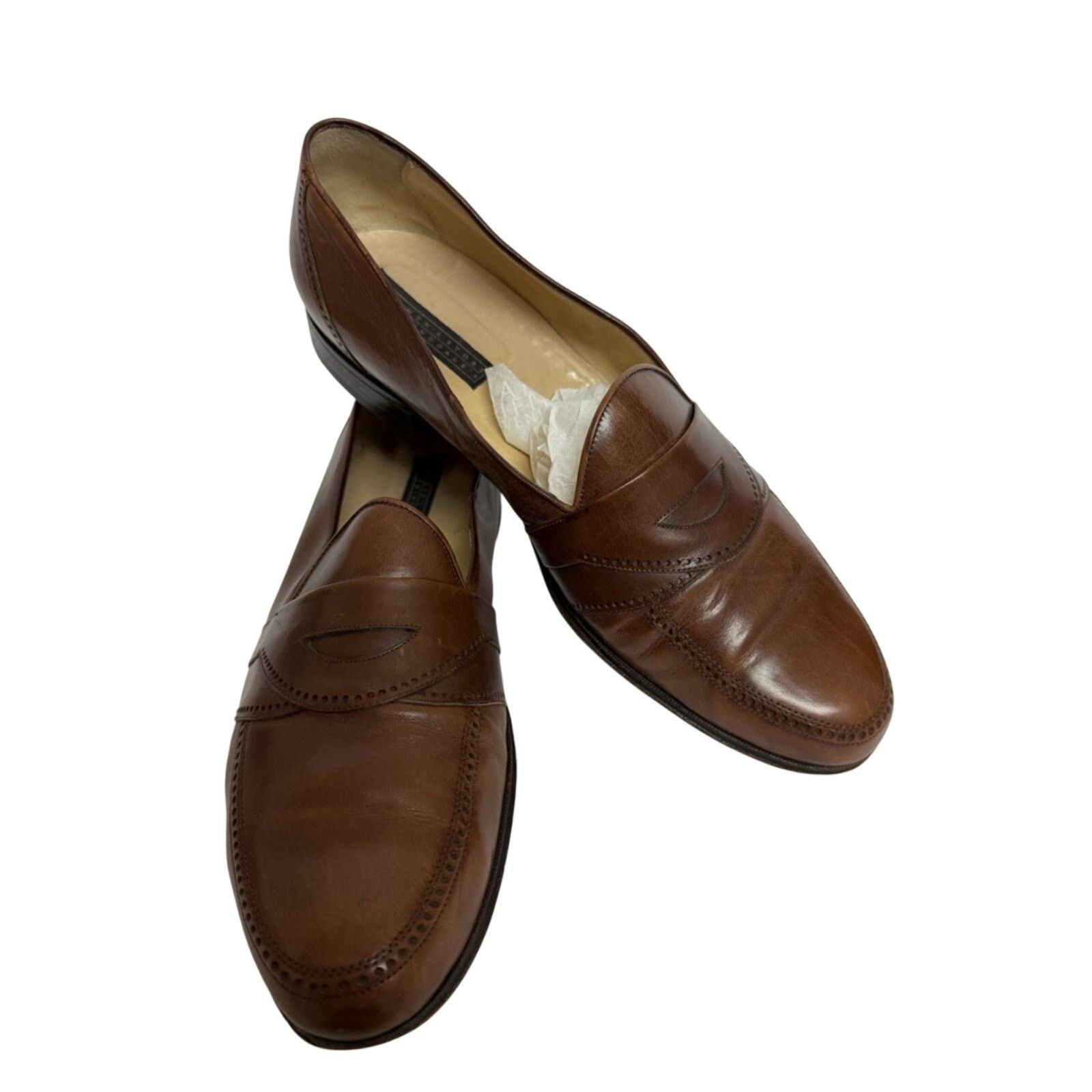 Bloomingdale's The Men's Store at Bloomingdale's Handmade Penny Loafers Size US 11 / EU 44 - 2 Thumbnail